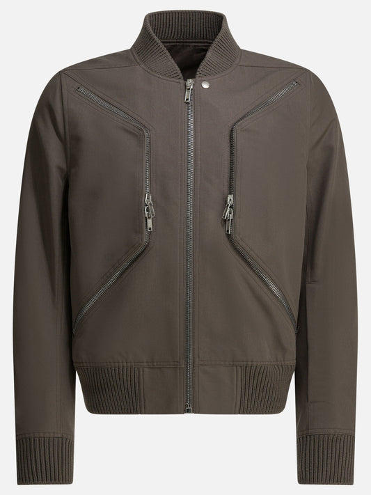 Bomber jackets Solid colour  Grey - Rick Owens Men | PLP | VIETTI Online Store 
