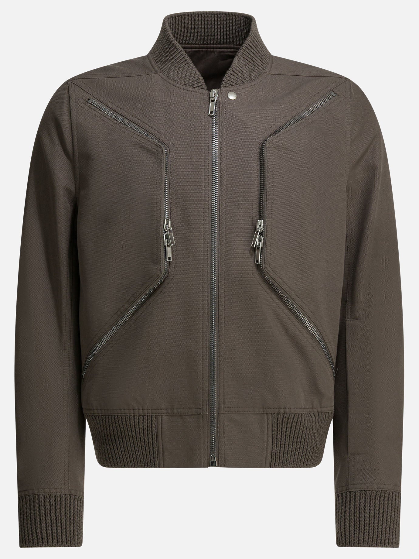 Bomber jackets Solid colour  Grey - Rick Owens Men | PDP | VIETTI Online Store | Zoom-Modal
