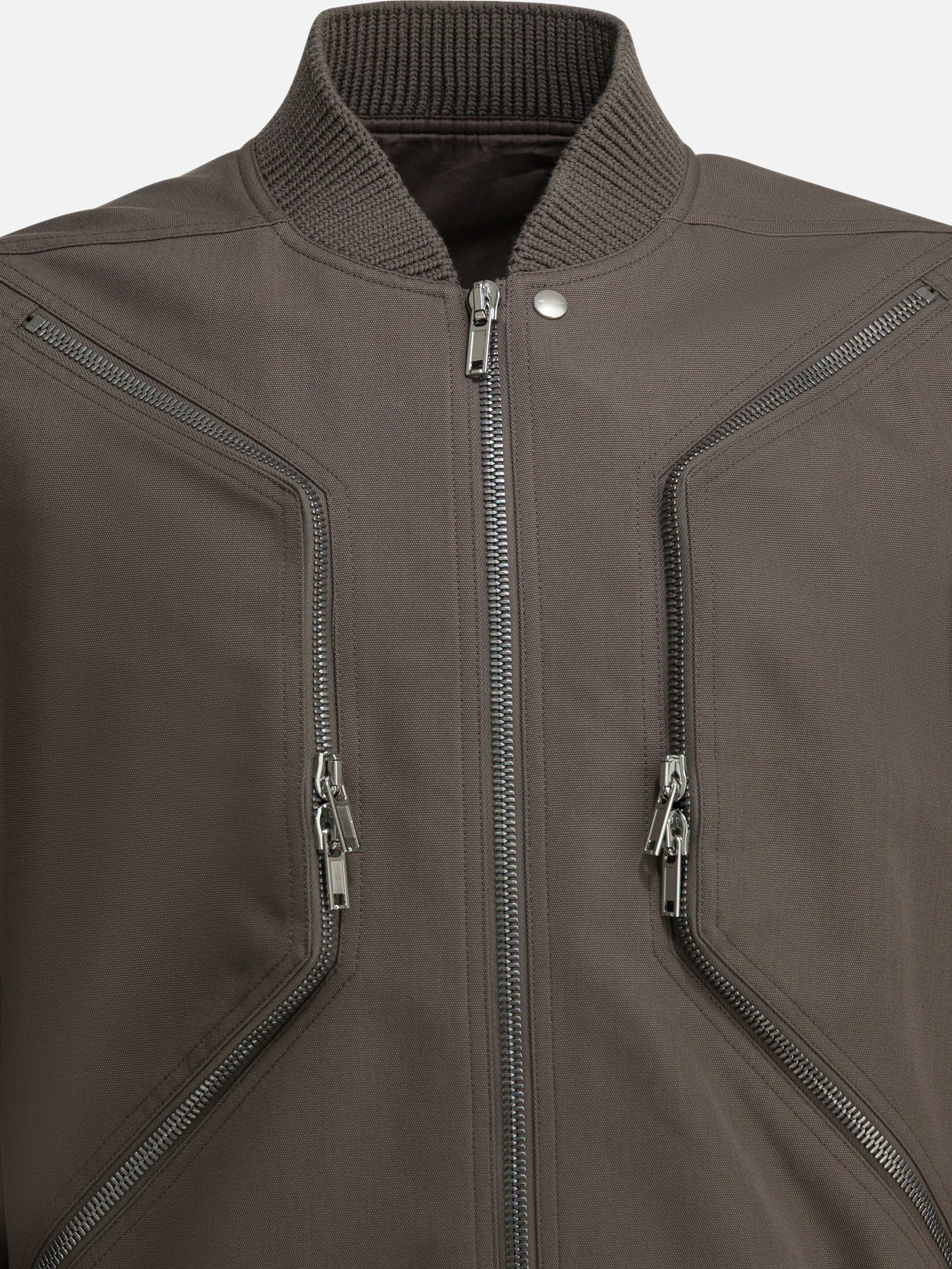 Bomber jackets Solid colour  Grey - Rick Owens Men | PDP | VIETTI Online Store | thumbnail_3