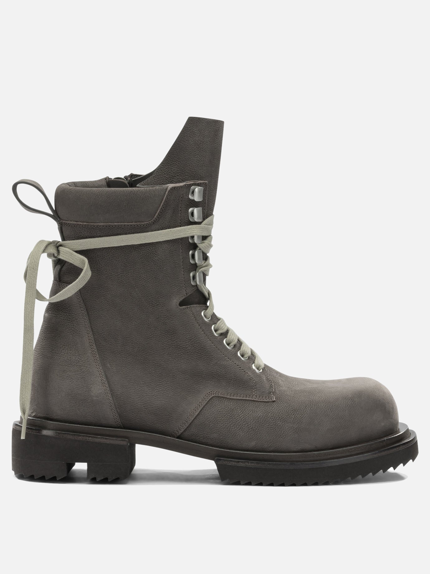 Lace-up boots 100% calf leather - 100% eva  Grey - Rick Owens Men | PDP | VIETTI Online Store | thumbnail