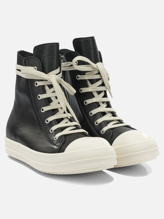 Sneaker alte 100% cow leather - 100% thermoplastic rubber  Nero - Rick Owens Uomo | VIETTI Online Store | 2
