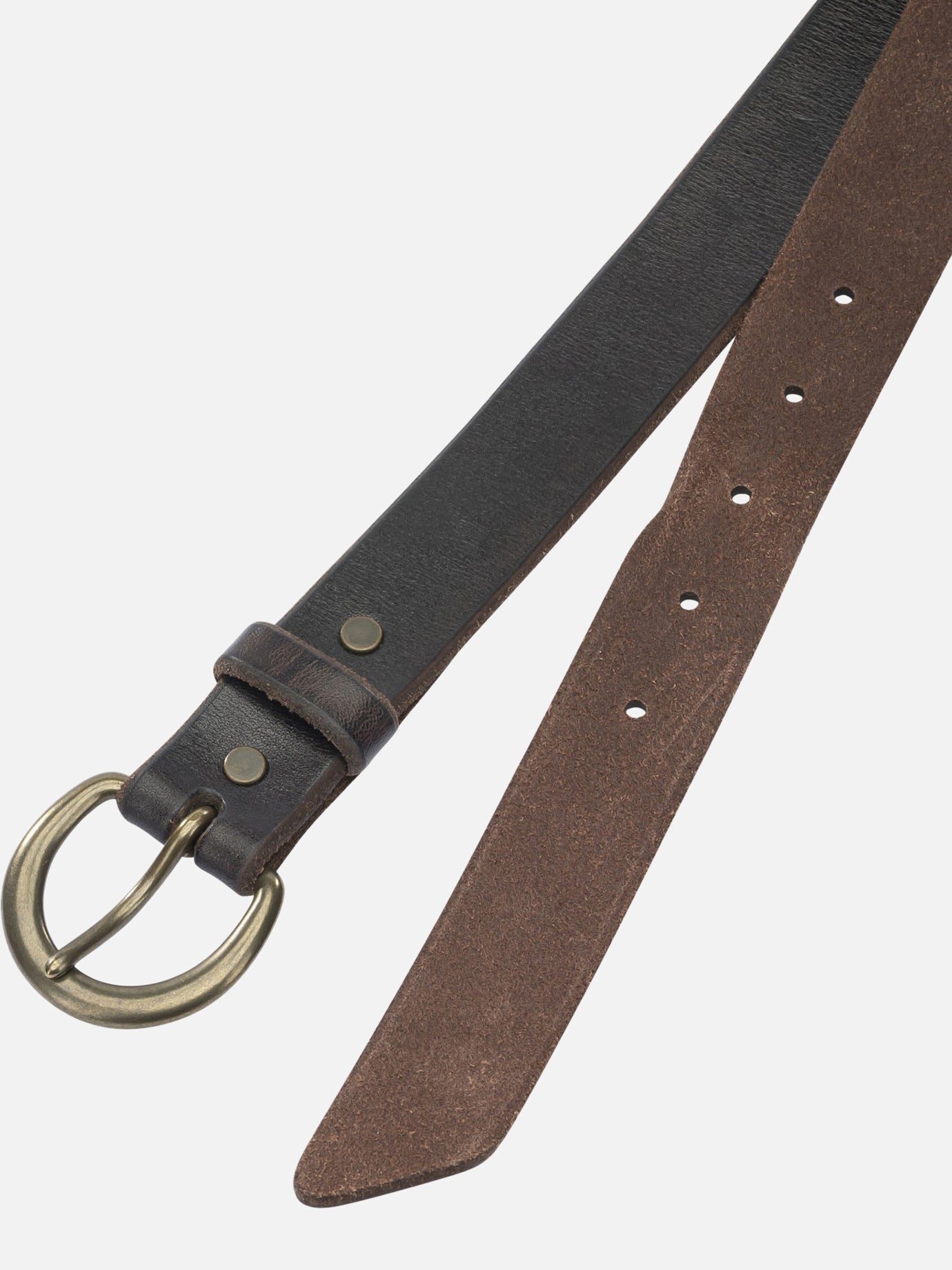 Leather belts 100% cow leather  Brown - RRL by Ralph Lauren Men | PDP | VIETTI Online Store | thumbnail_2