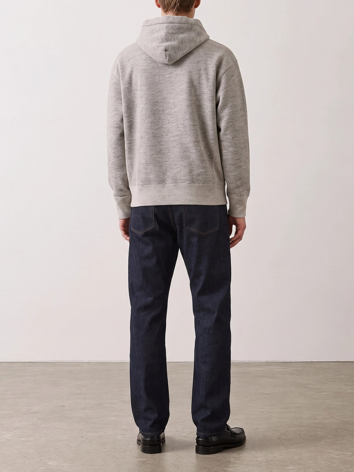 RRL by Ralph Lauren "Popover" hoodie Grey