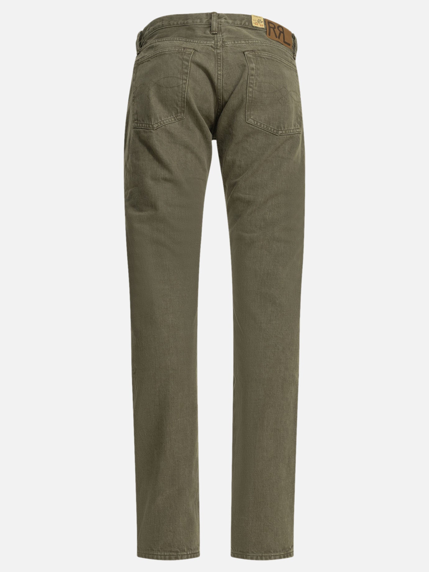 Straight-leg jeans Solid colour  Green - RRL by Ralph Lauren Men | PDP | VIETTI Online Store | thumbnail_2