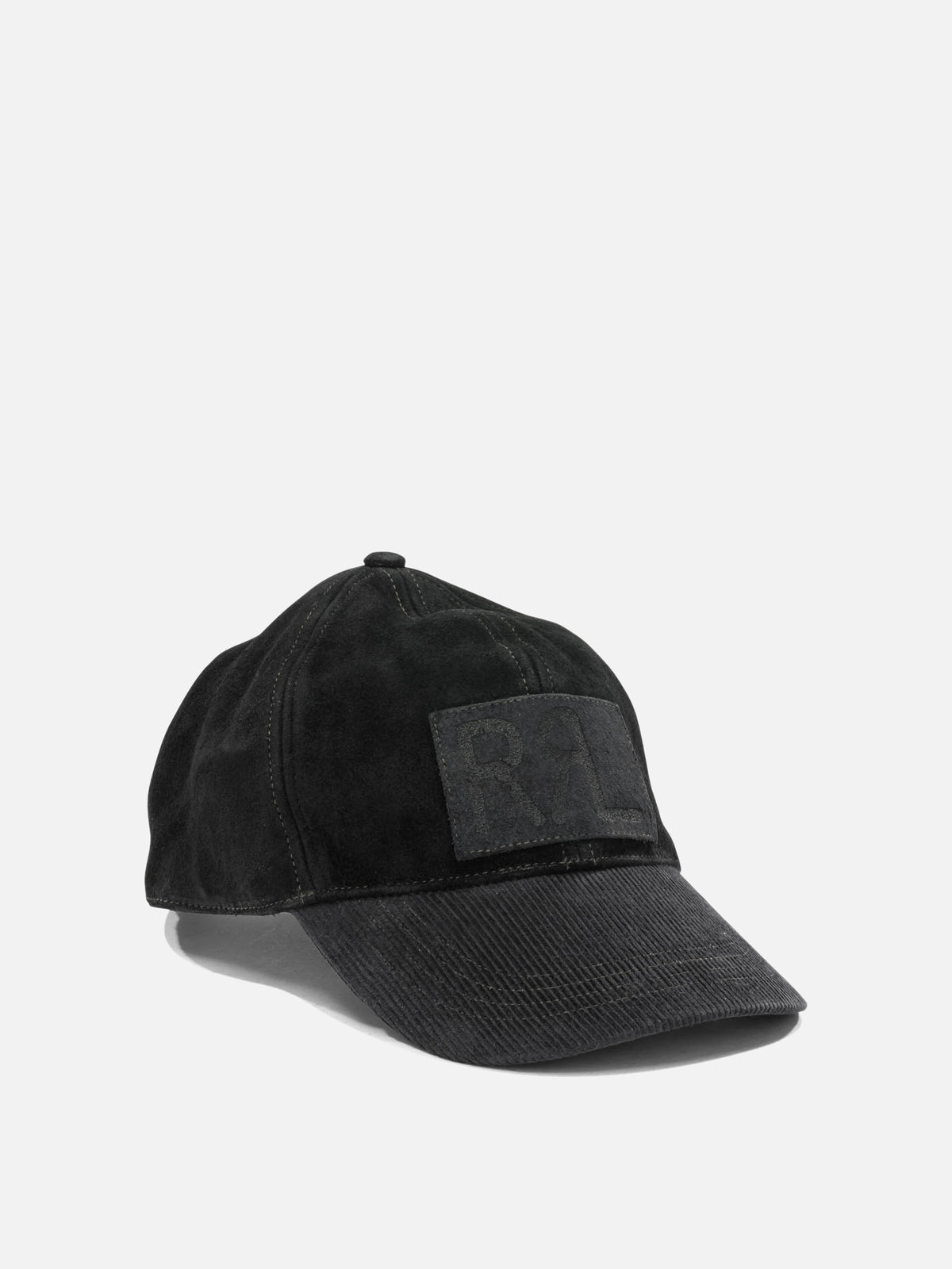 RRL by Ralph Lauren Suede baseball cap Black - VIETTI