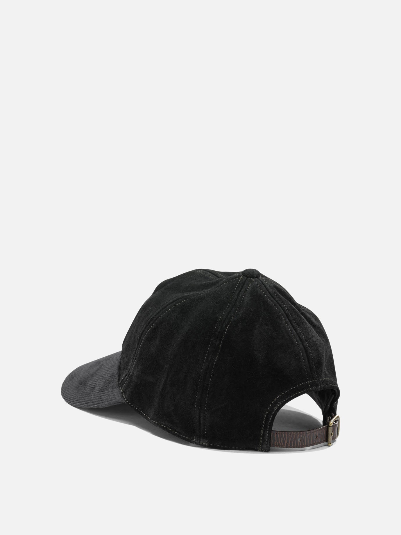 RRL by Ralph Lauren Suede baseball cap Black - Men | VIETTI Online