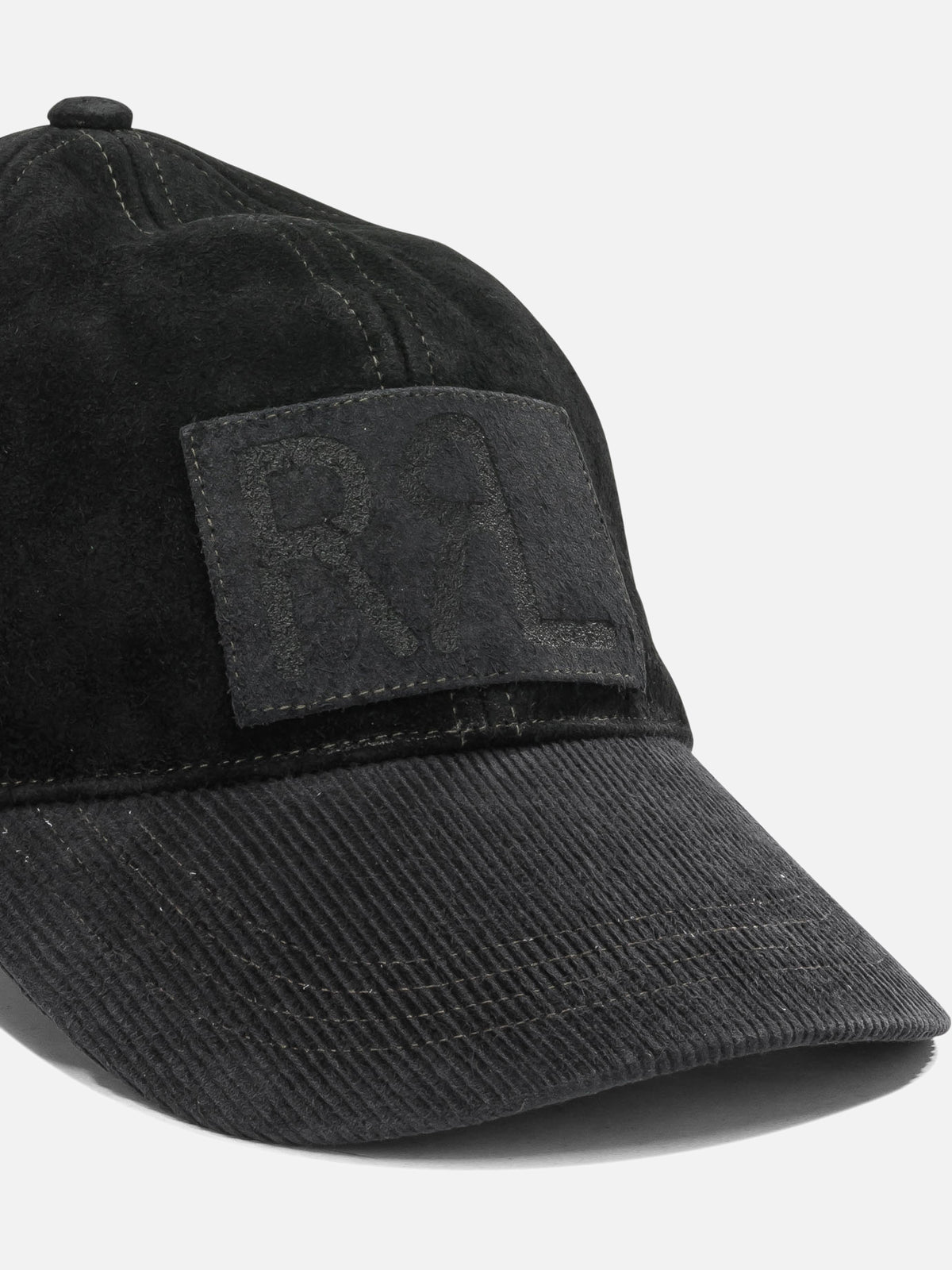 RRL by Ralph Lauren Suede baseball cap Black - VIETTI