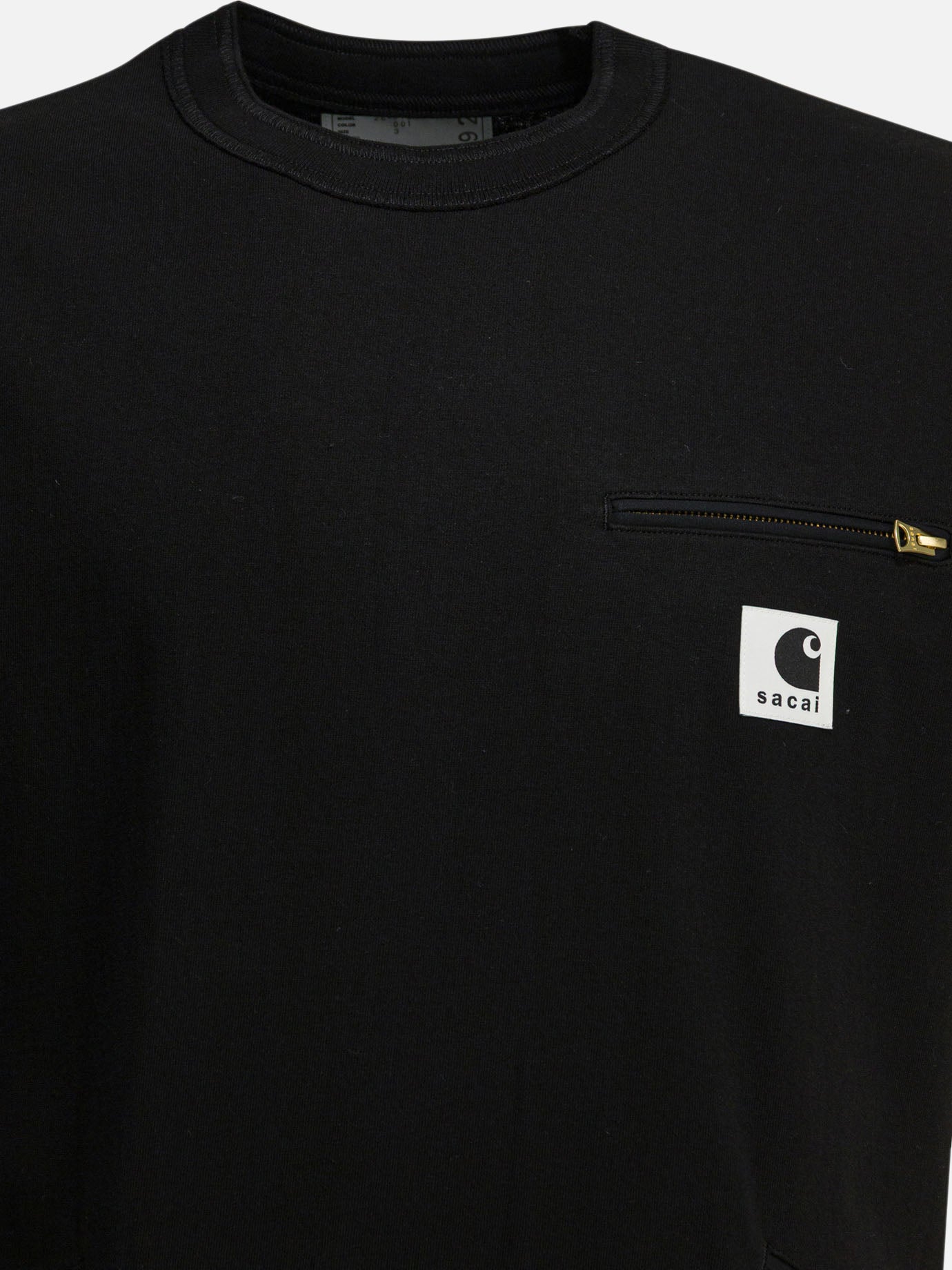 Crewneck t-shirts Logo  Black - Sacai Men | PDP | VIETTI Online Store | Zoom-Modal_3
