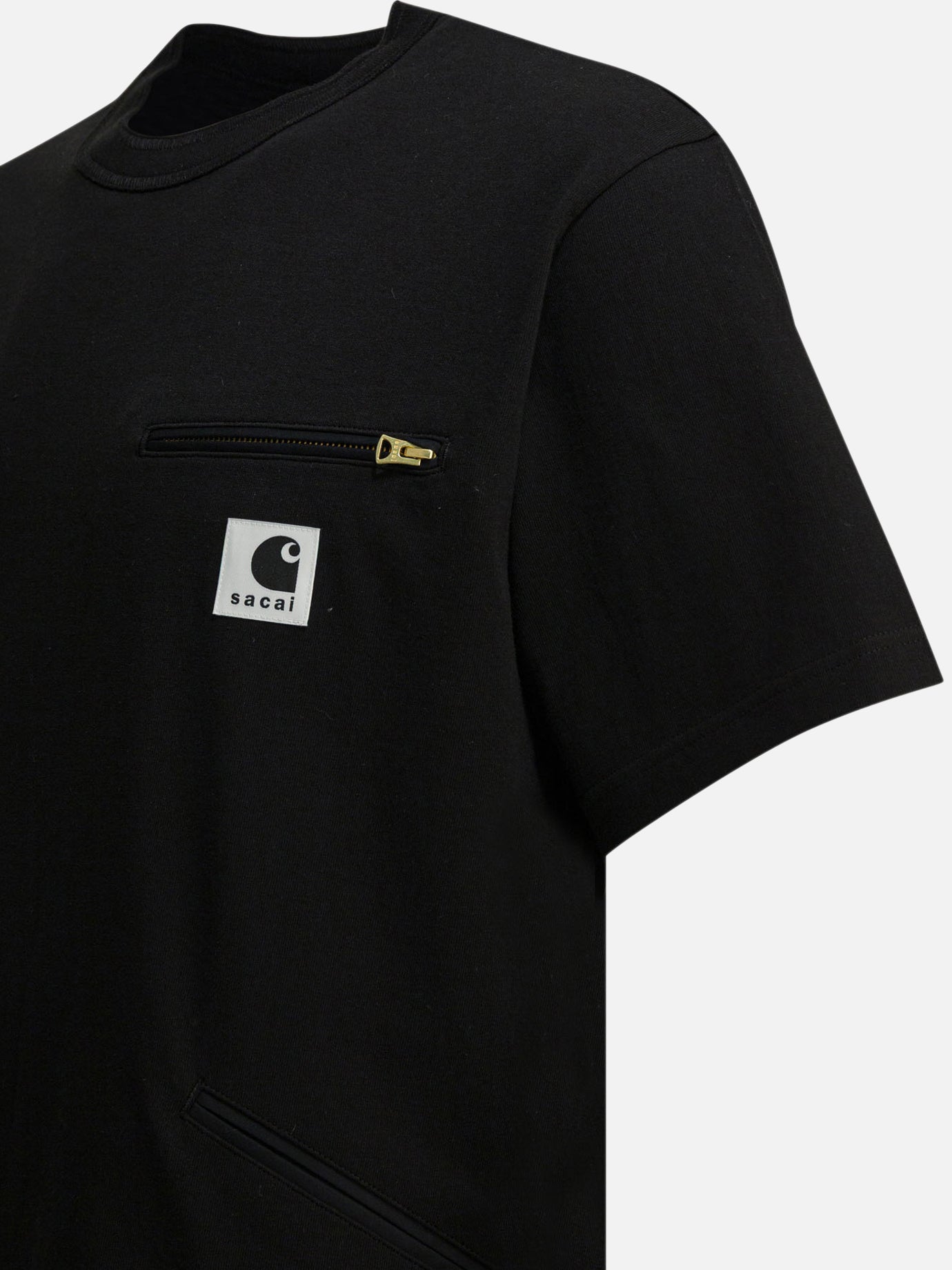 Crewneck t-shirts Logo  Black - Sacai Men | PDP | VIETTI Online Store | Zoom-Modal_4
