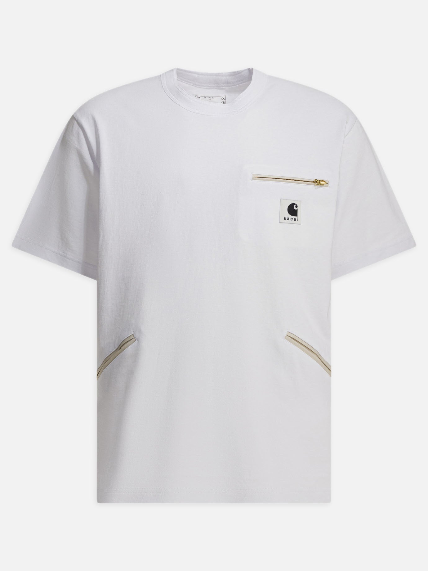 Crewneck t-shirts Logo  White - Sacai Men | PDP | VIETTI Online Store | thumbnail