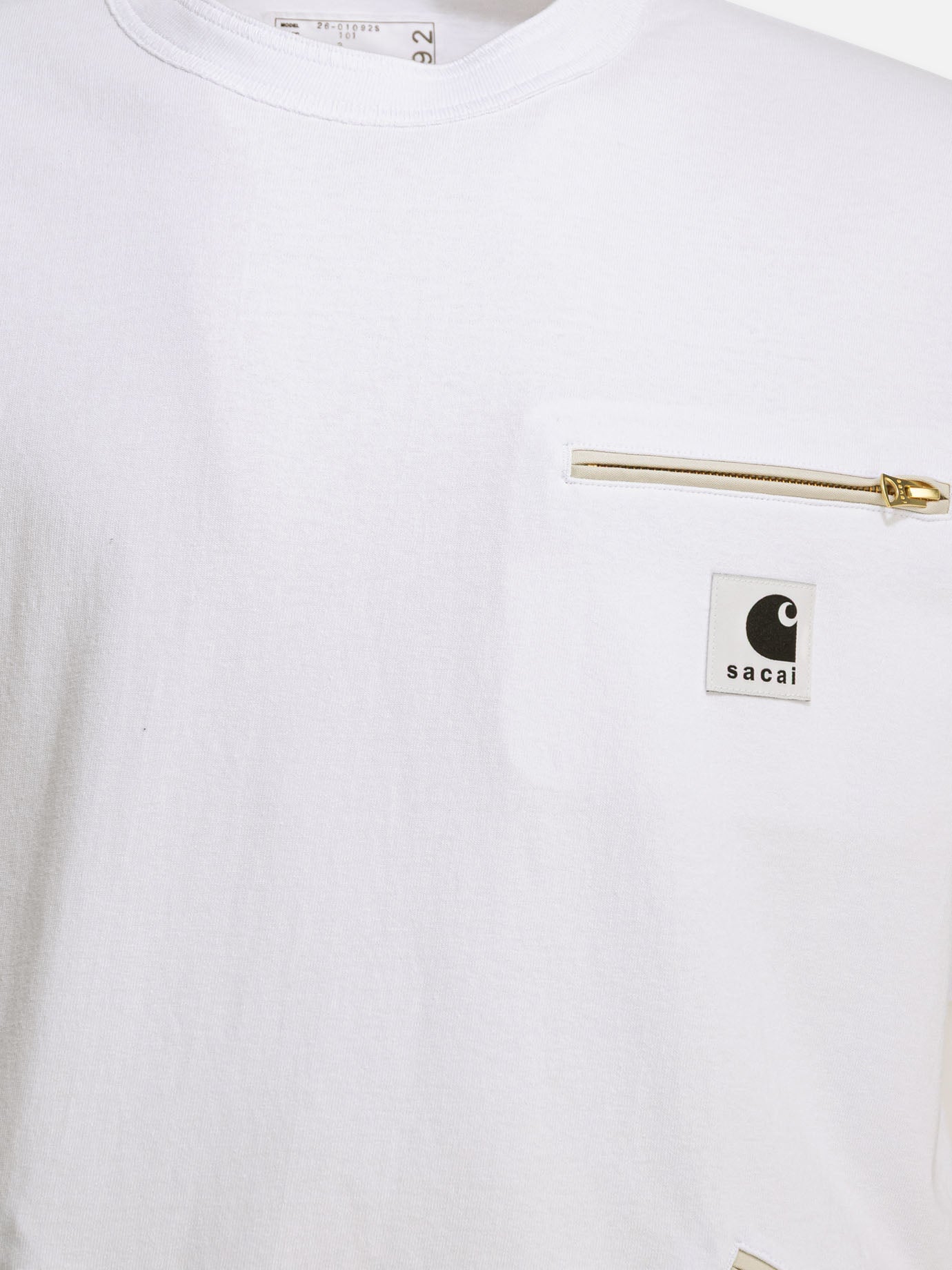 Crewneck t-shirts Logo  White - Sacai Men | PDP | VIETTI Online Store | Zoom-Modal_3
