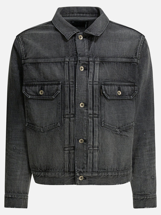 Sacai "Beyondexx" Denim jacket Grey

