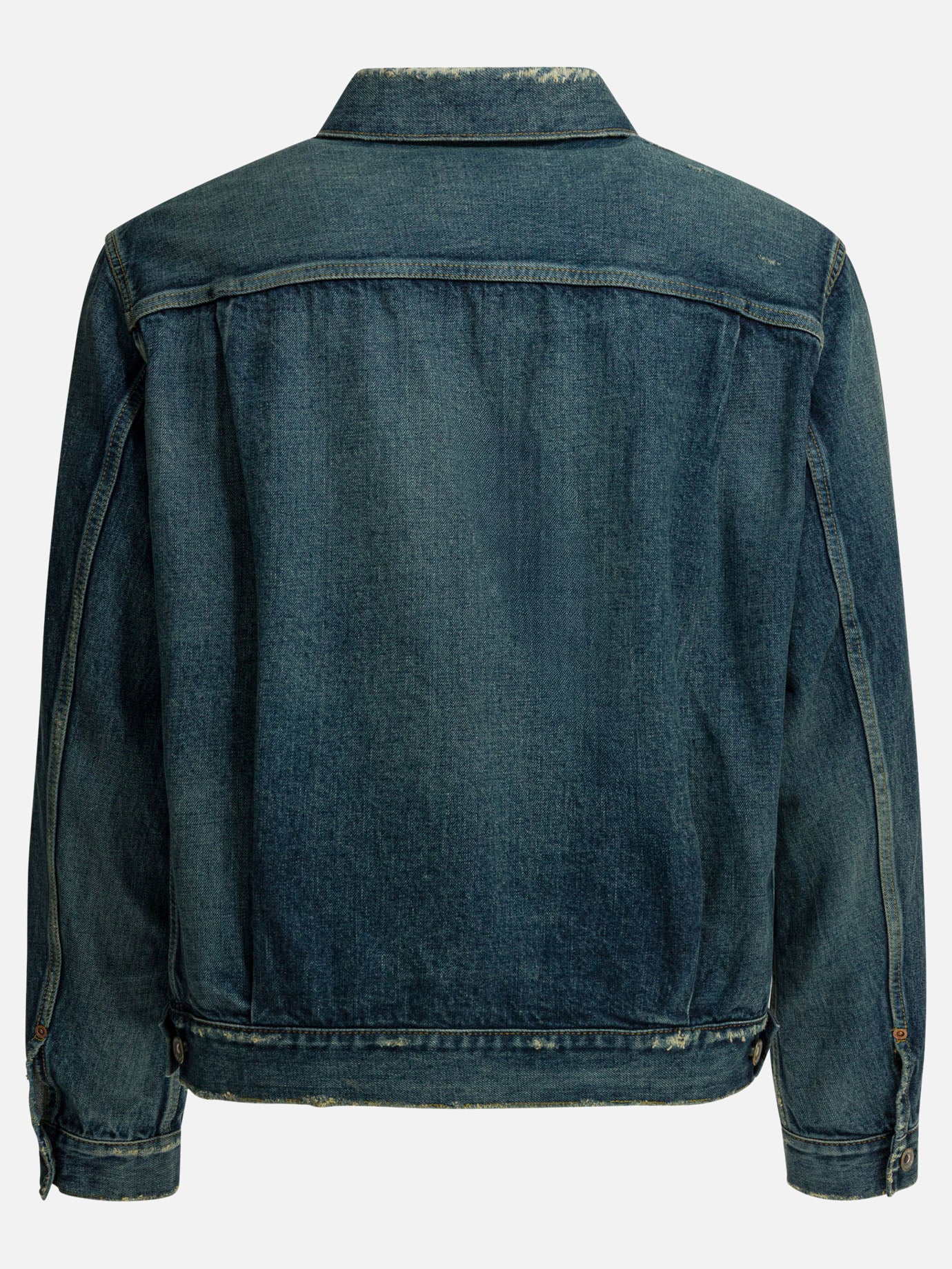 Giacche in denim Solid colour  Blu - Sacai Uomo | PDP | VIETTI Online Store | Zoom-Modal_2
