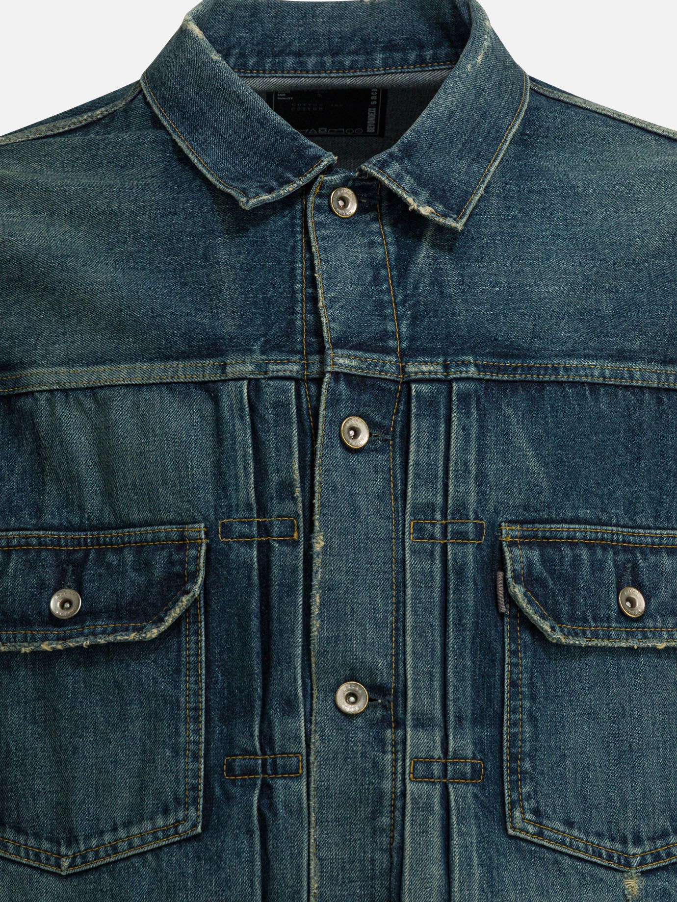 Giacche in denim Solid colour  Blu - Sacai Uomo | PDP | VIETTI Online Store | thumbnail_3