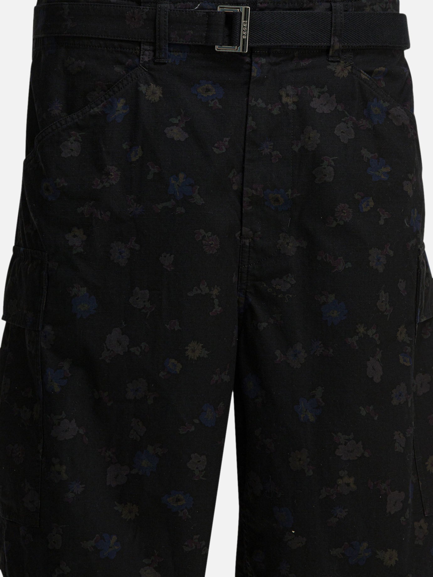 Cargo shorts Floral  Black - Sacai Men | PDP | VIETTI Online Store | thumbnail_3