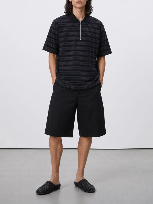 Polo shirts without buttons Striped  Black - Sacai Men | PDP | VIETTI Online Store | 2

