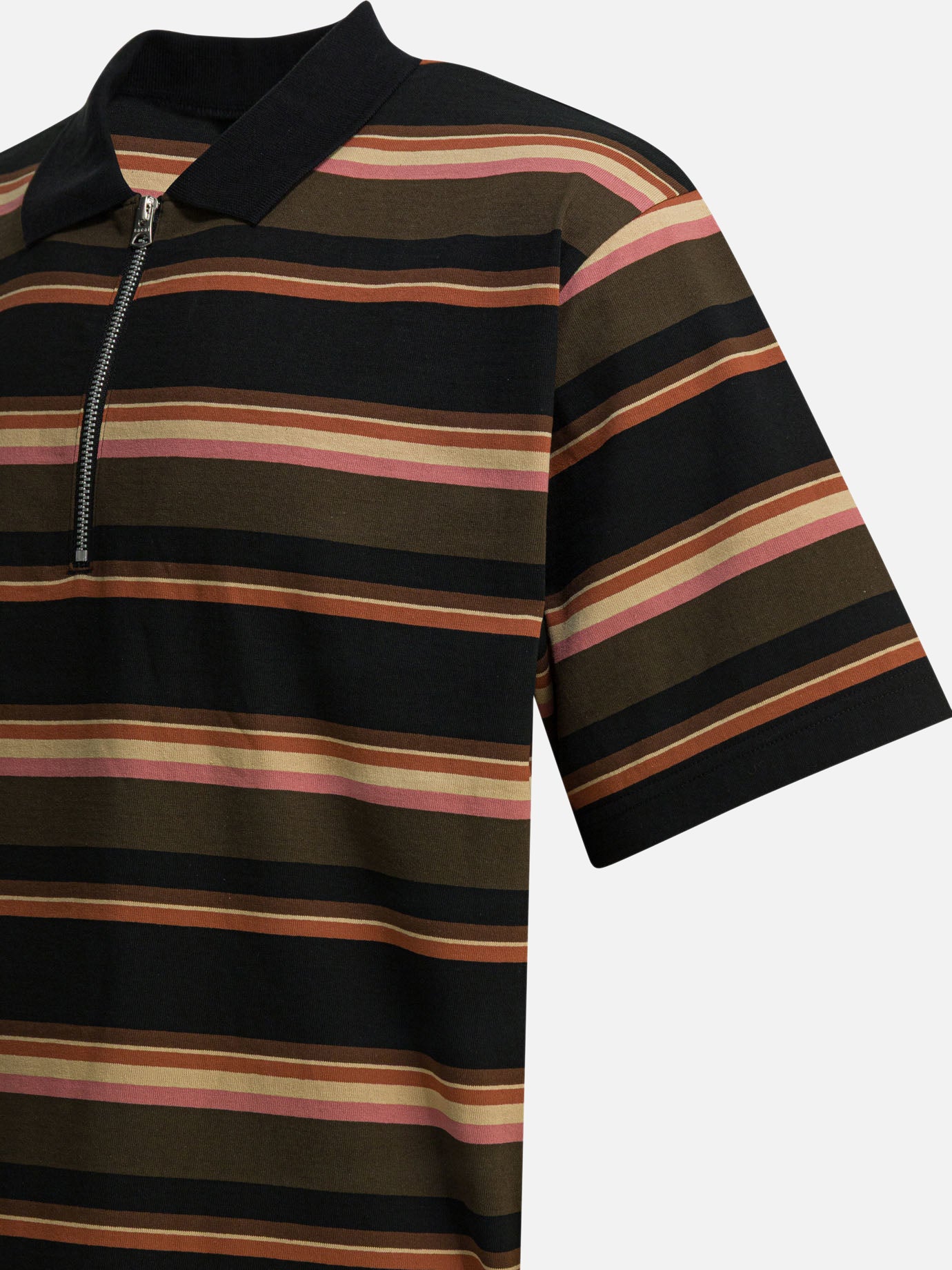 Polo shirts without buttons Striped  Blue - Sacai Men | PDP | VIETTI Online Store | thumbnail_4