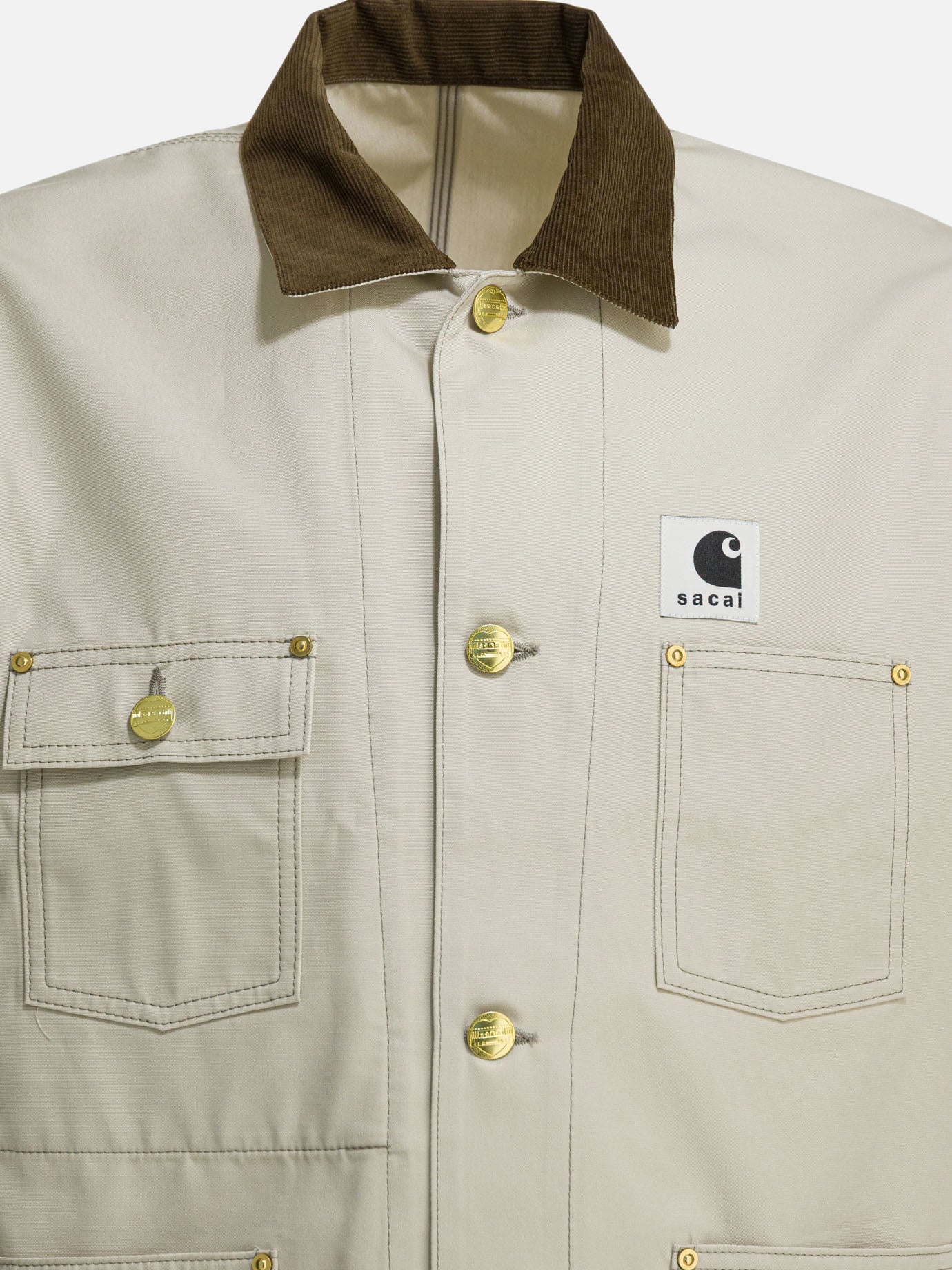 Overshirt jackets Logo  White - Sacai Men | PDP | VIETTI Online Store | Zoom-Modal_3
