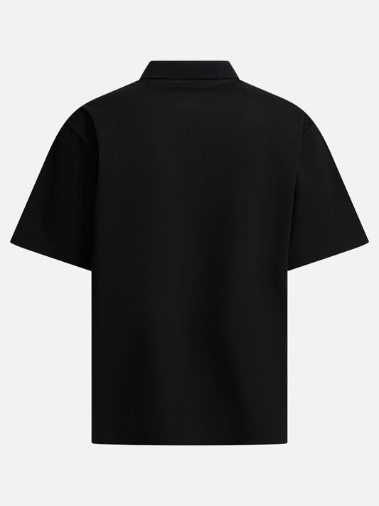 Polo senza bottoni Solid colour  Nero - Sacai Uomo | VIETTI Online Store | 2
