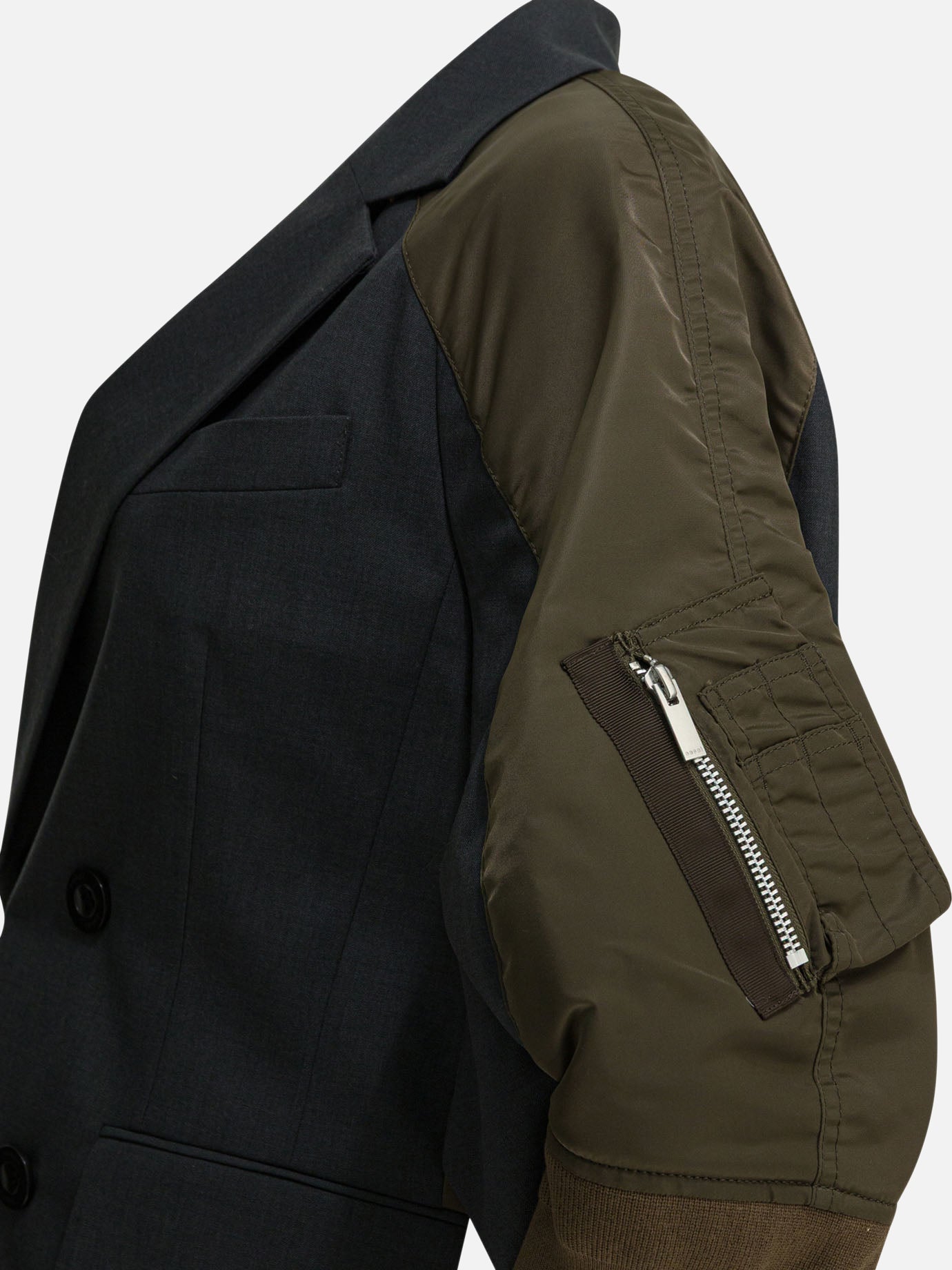 Blazer Solid colour  Grigio - Sacai Donna | PDP | VIETTI Online Store | Zoom-Modal_3
