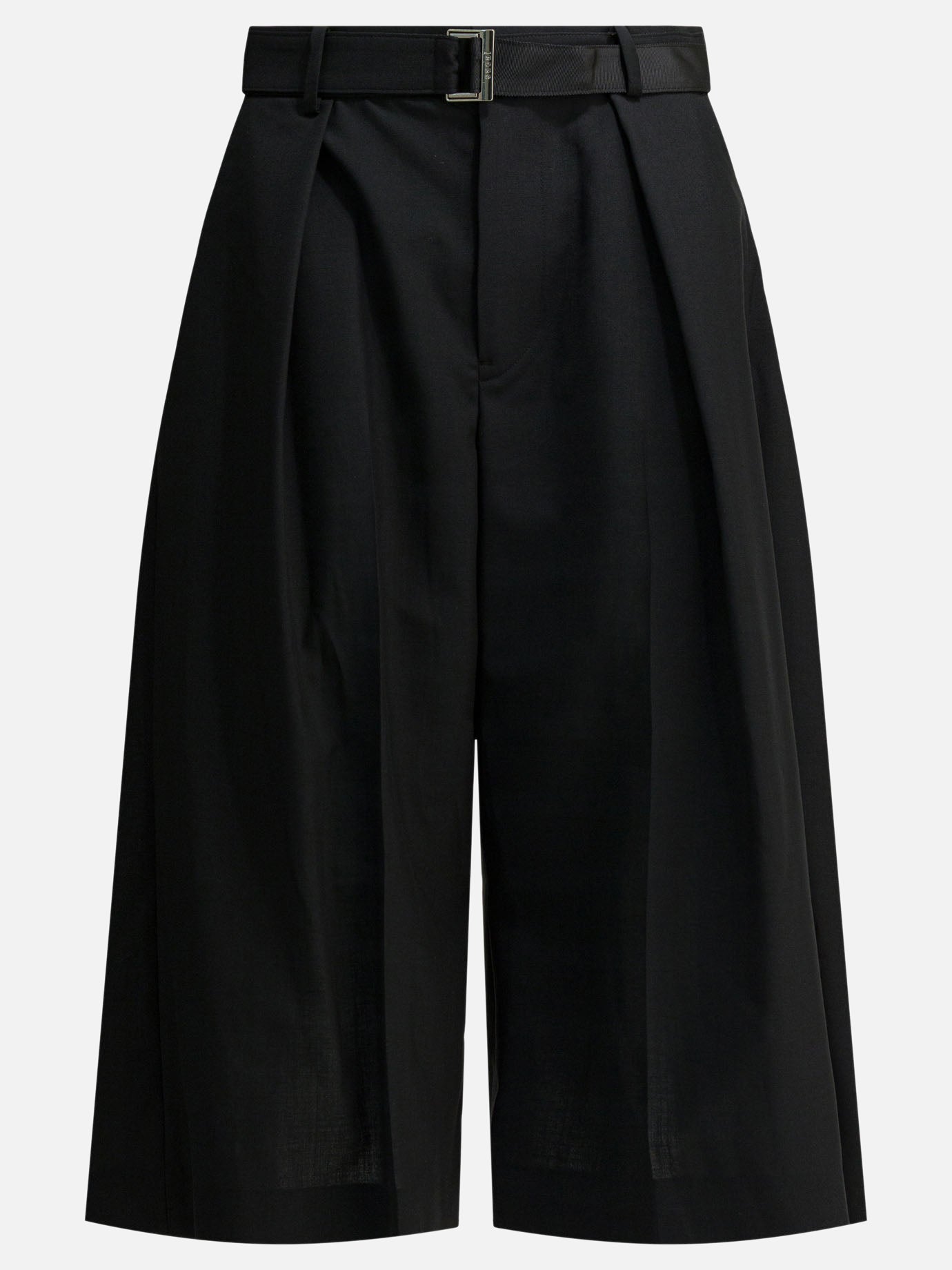 Pantaloni sartoriali Solid colour  Nero - Sacai Donna | PDP | VIETTI Online Store | thumbnail