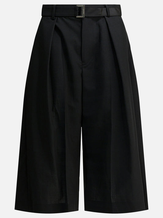Pantaloni sartoriali Solid colour  Nero - Sacai Donna | VIETTI Online Store 
