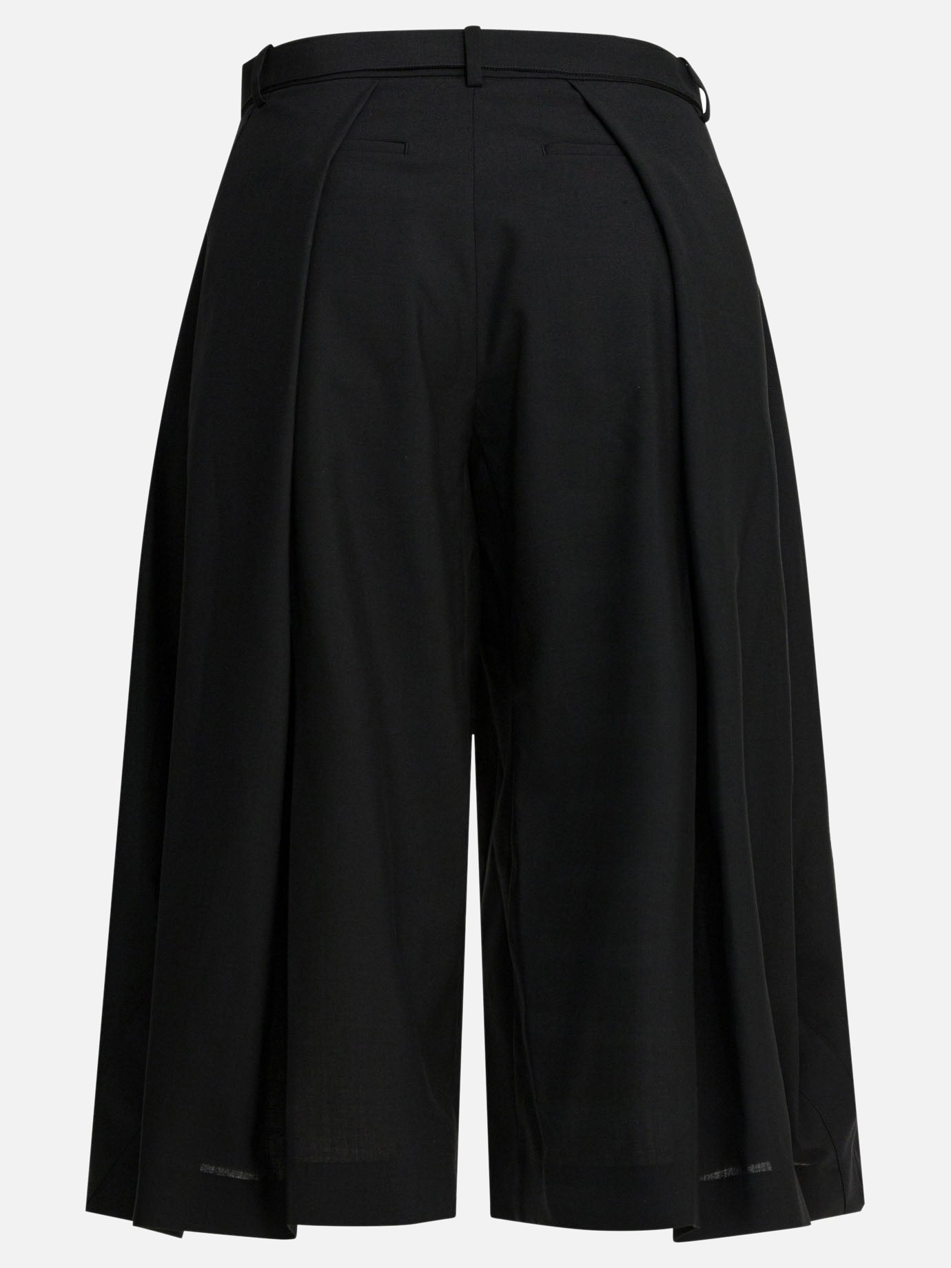 CLANE LOW WAIST TUCK SHORT PANTS ブラック1 Sacai Tailored short pants 26-08287 Black - Women | VIETTI Shop