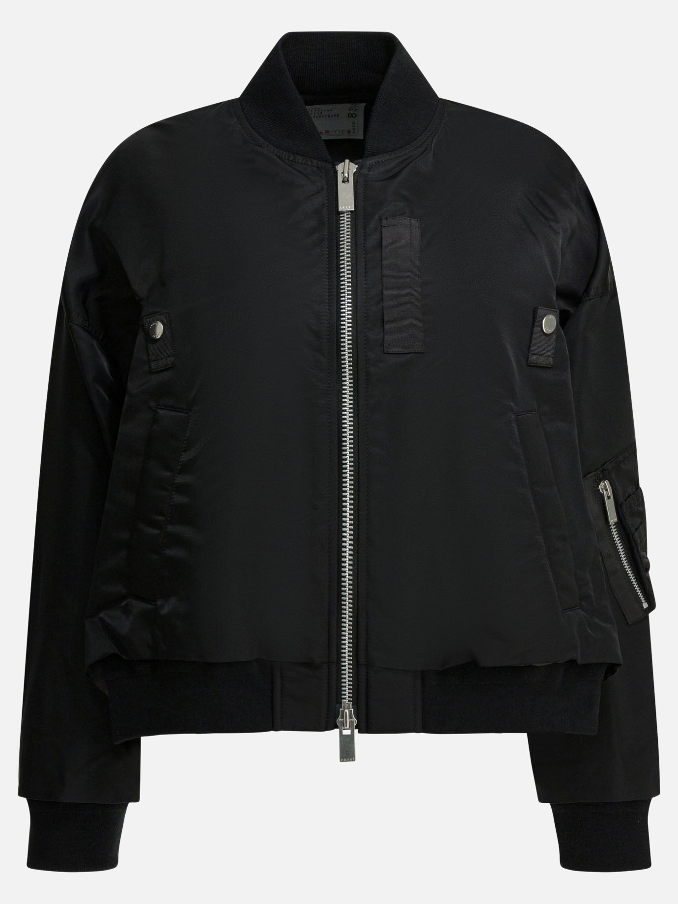 Bomber Solid colour  Nero - Sacai Donna | PDP | VIETTI Online Store | Zoom-Modal
