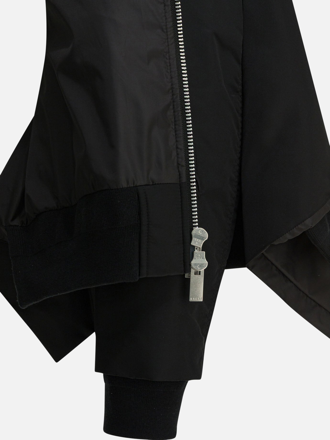Bomber Solid colour  Nero - Sacai Donna | PDP | VIETTI Online Store | thumbnail_4