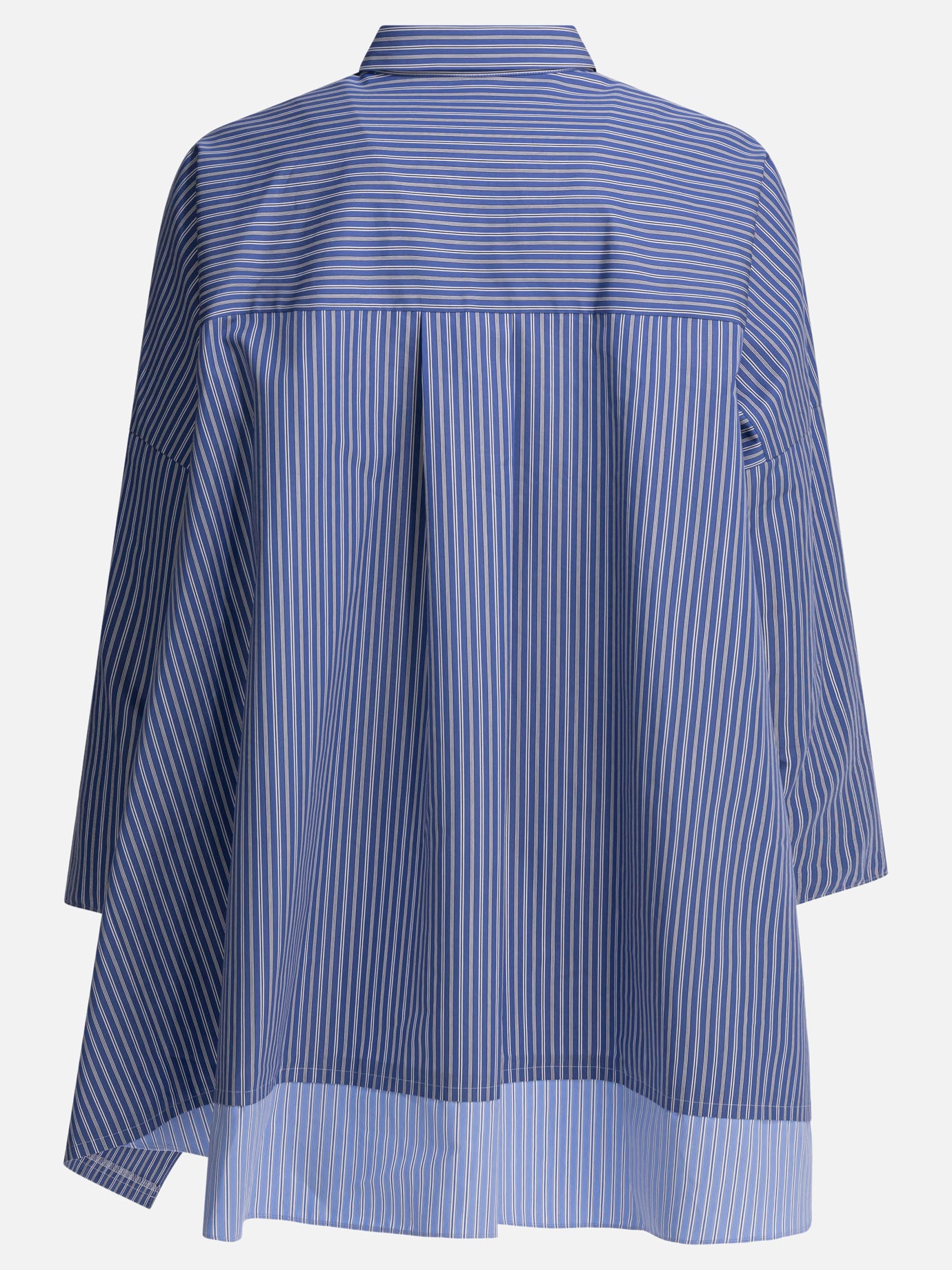 Sacai Casual striped shirt 26-08328 Light blue - Women | VIETTI