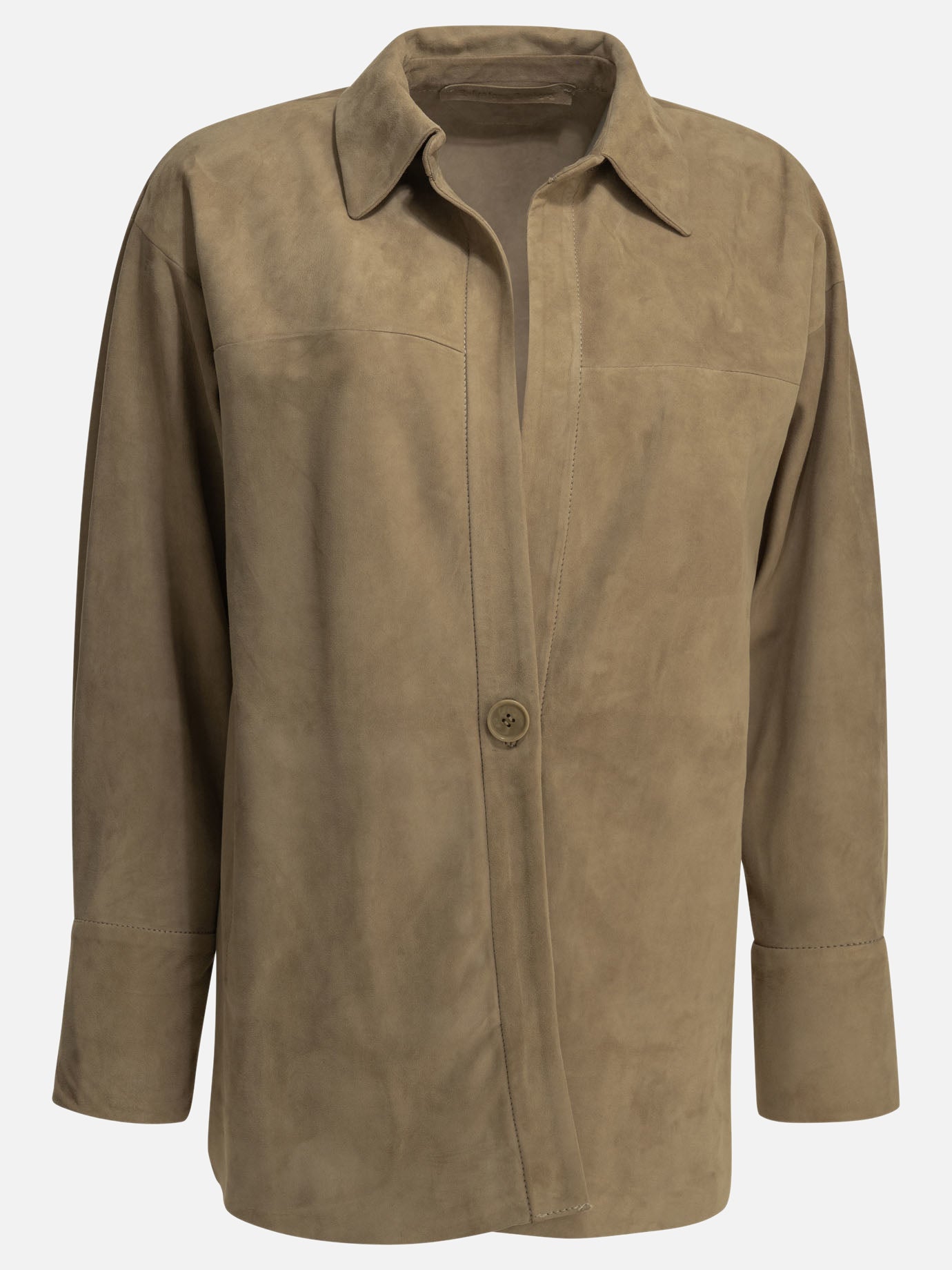 Leather jackets Solid colour  Beige - Salvatore Santoro Women | PDP | VIETTI Online Store | Zoom-Modal
