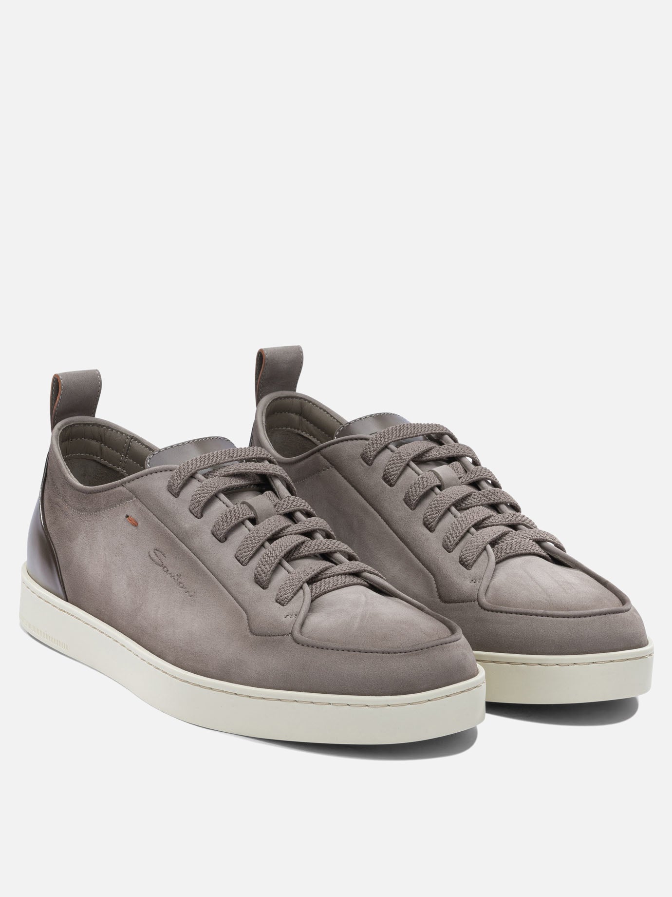 Sneaker basse 100% leather  Beige - Santoni Uomo | PDP | VIETTI Online Store | Zoom-Modal_2
