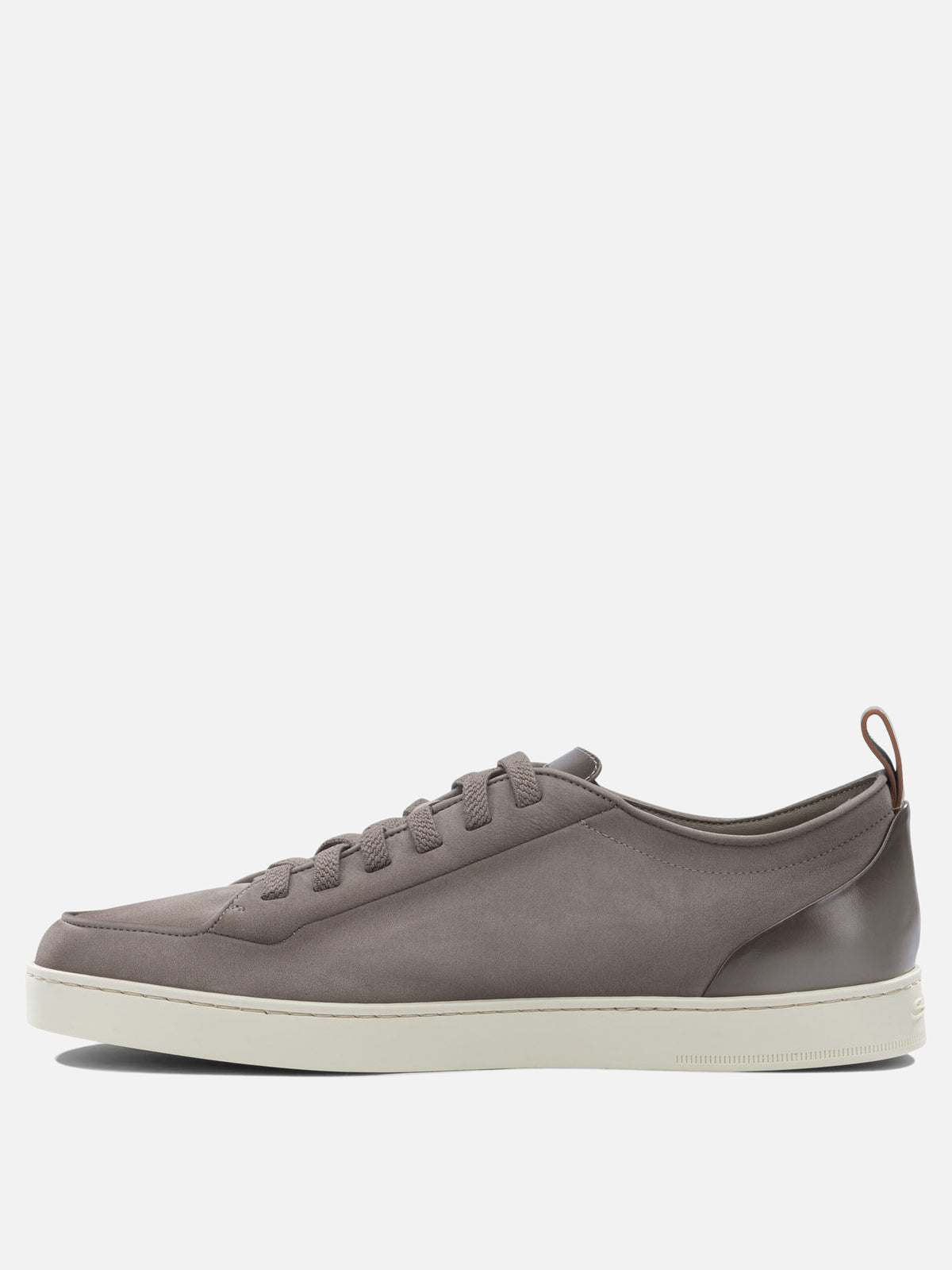 Santoni "Montecarlo" leather sneakers Beige
