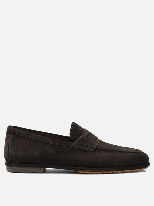 Loafers 100% calf leather - 100% rubber  Brown - Santoni Men | PLP | VIETTI Online Store 
