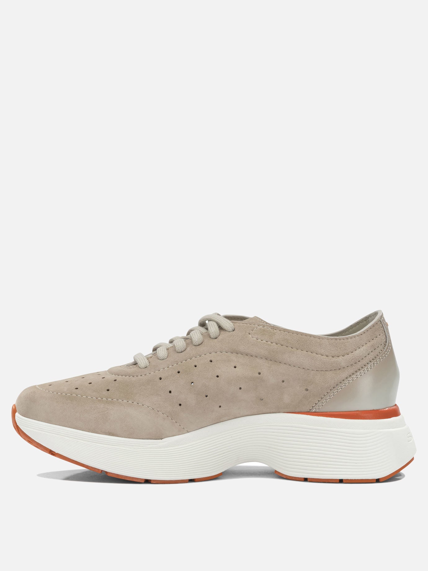 High top sneakers 100% calf leather - 100% rubber  Beige - Santoni Women | PDP | VIETTI Online Store | thumbnail_3