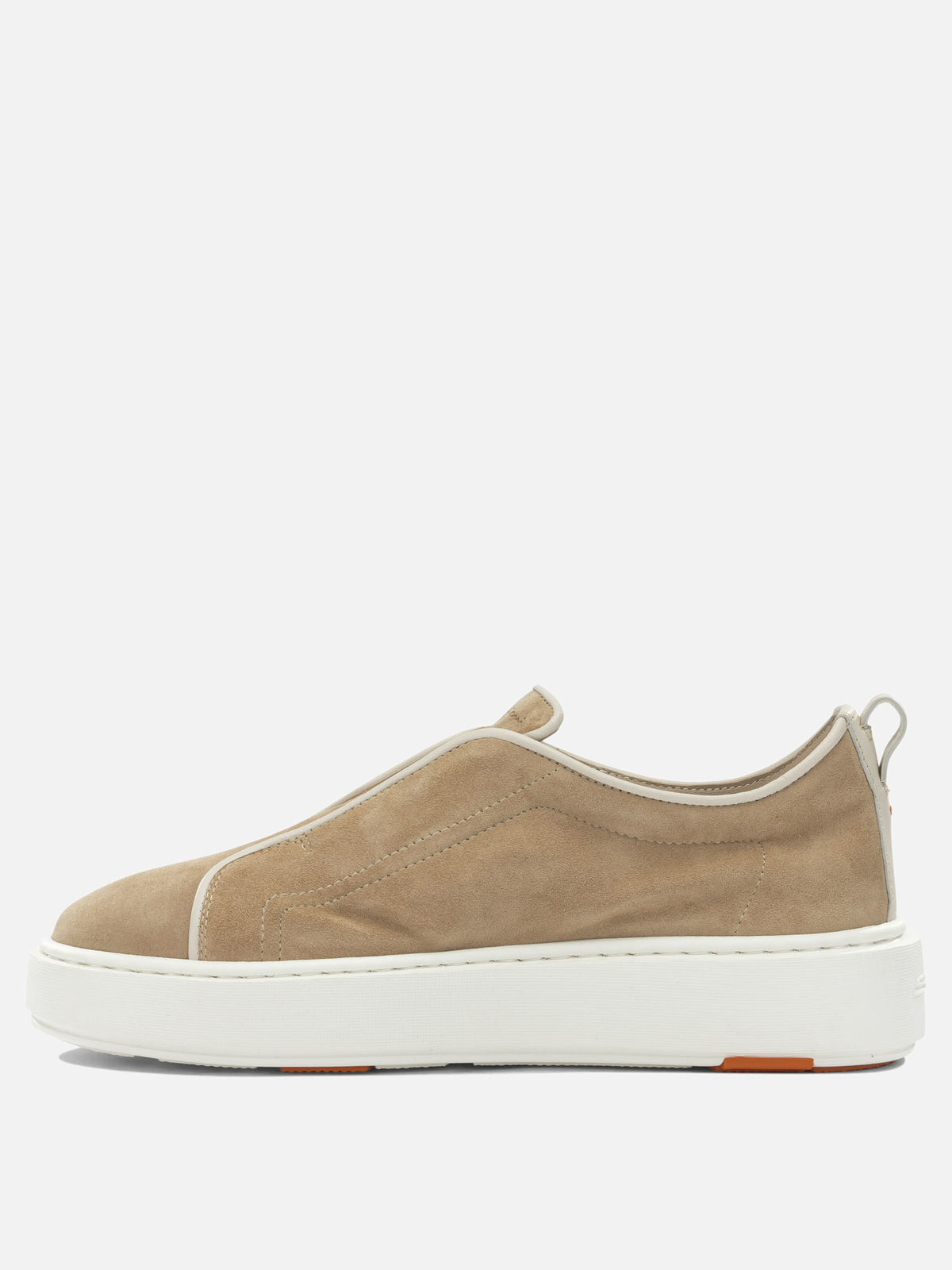 Santoni Sneaker basse in pelle scamosciata Beige - VIETTI