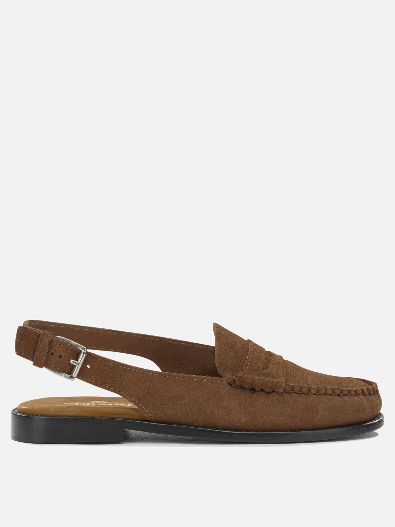 Flat sandals 100% leather - 100% leather  Brown - Sebago Women | PDP | VIETTI Online Store | Zoom-Modal
