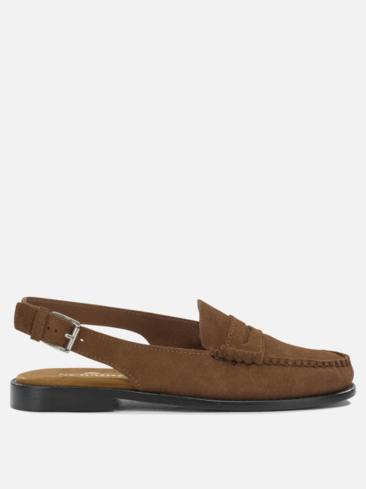 Flat sandals 100% leather - 100% leather  Brown - Sebago Women | PDP | VIETTI Online Store 
