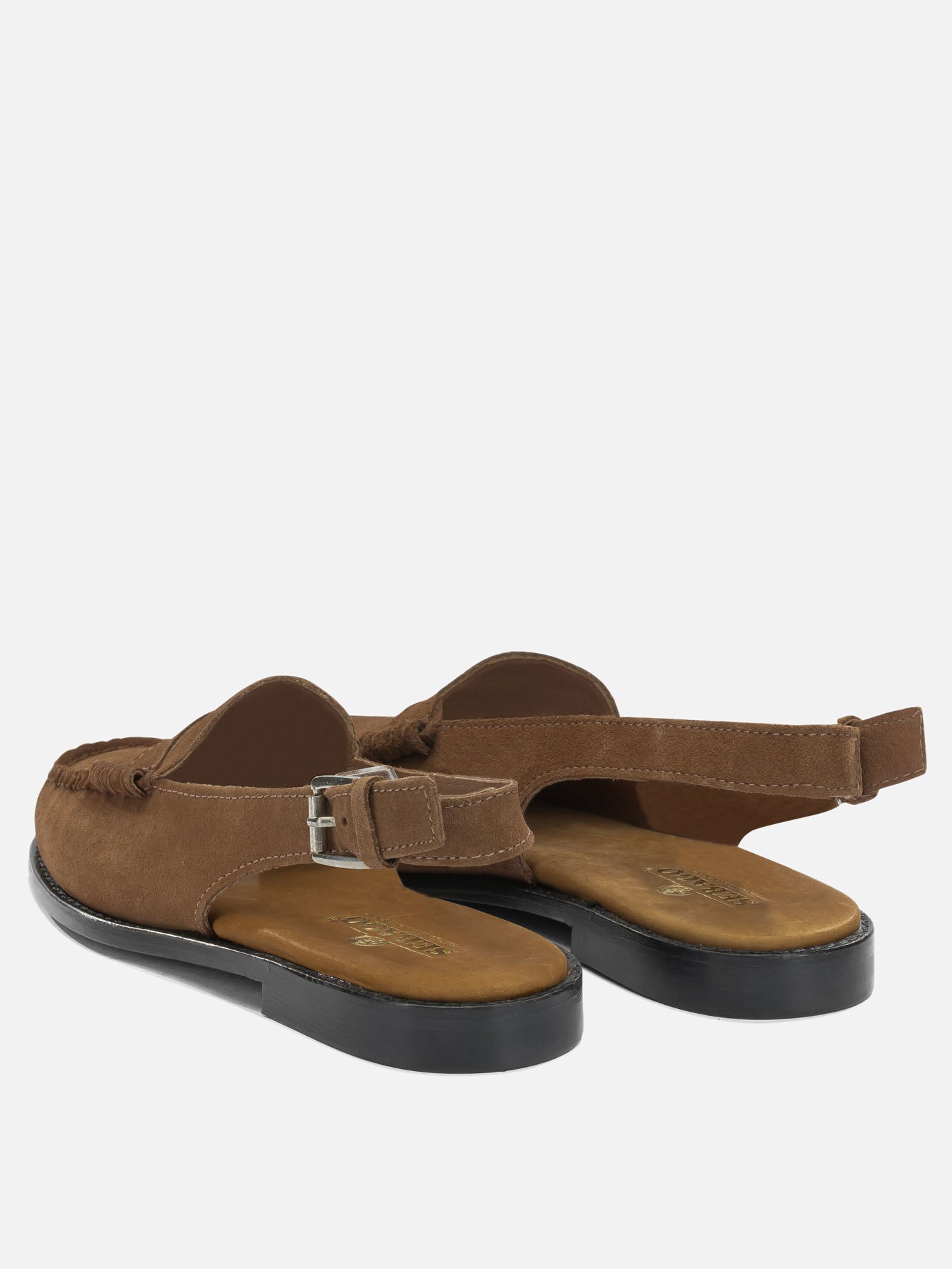 Flat sandals 100% leather - 100% leather  Brown - Sebago Women | PDP | VIETTI Online Store | thumbnail_4