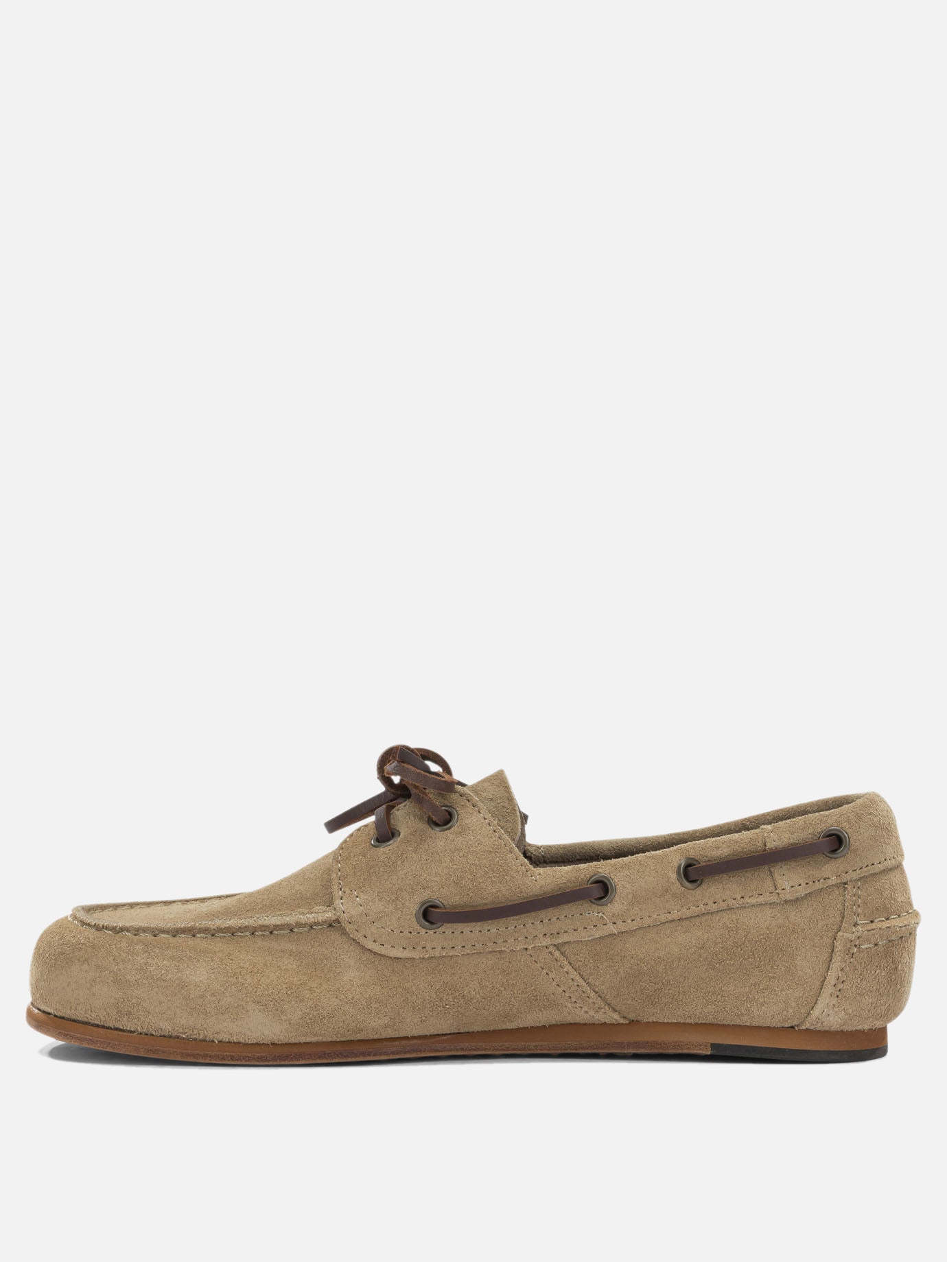 Laced loafers 100% suede leather - 100% leather  Beige - Sebago Women | PDP | VIETTI Online Store | Zoom-Modal_3
