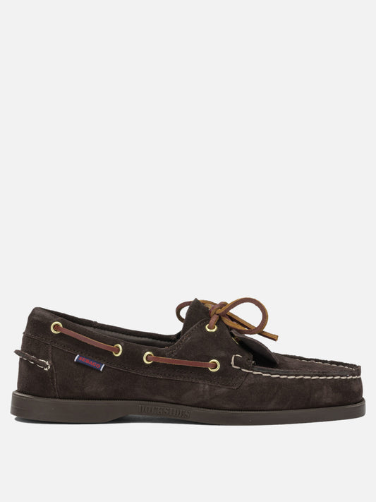 Mocassini stringati 100% suede - 100% rubber  Marrone - Sebago Uomo | PDP | VIETTI Online Store 

