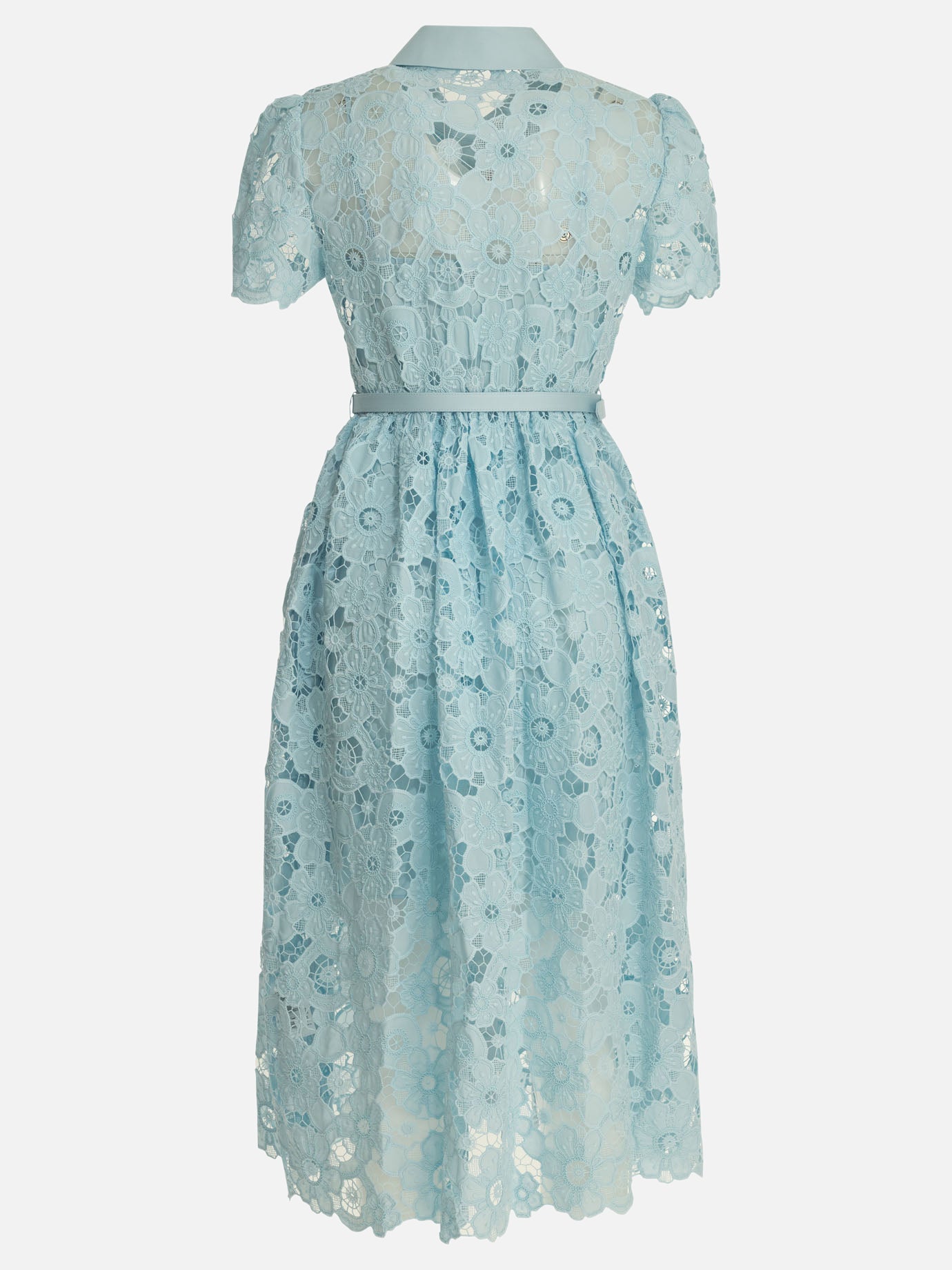 Midi dresses Embroidered  Light blue - Self-portrait Women | PDP | VIETTI Online Store | thumbnail_2