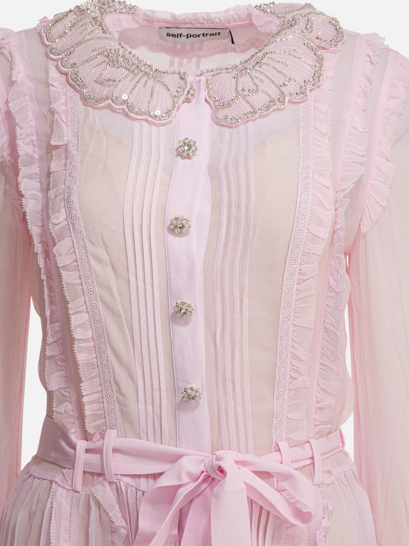 Abiti midi Solid colour  Rosa - Self-portrait Donna | PDP | VIETTI Online Store | thumbnail_3