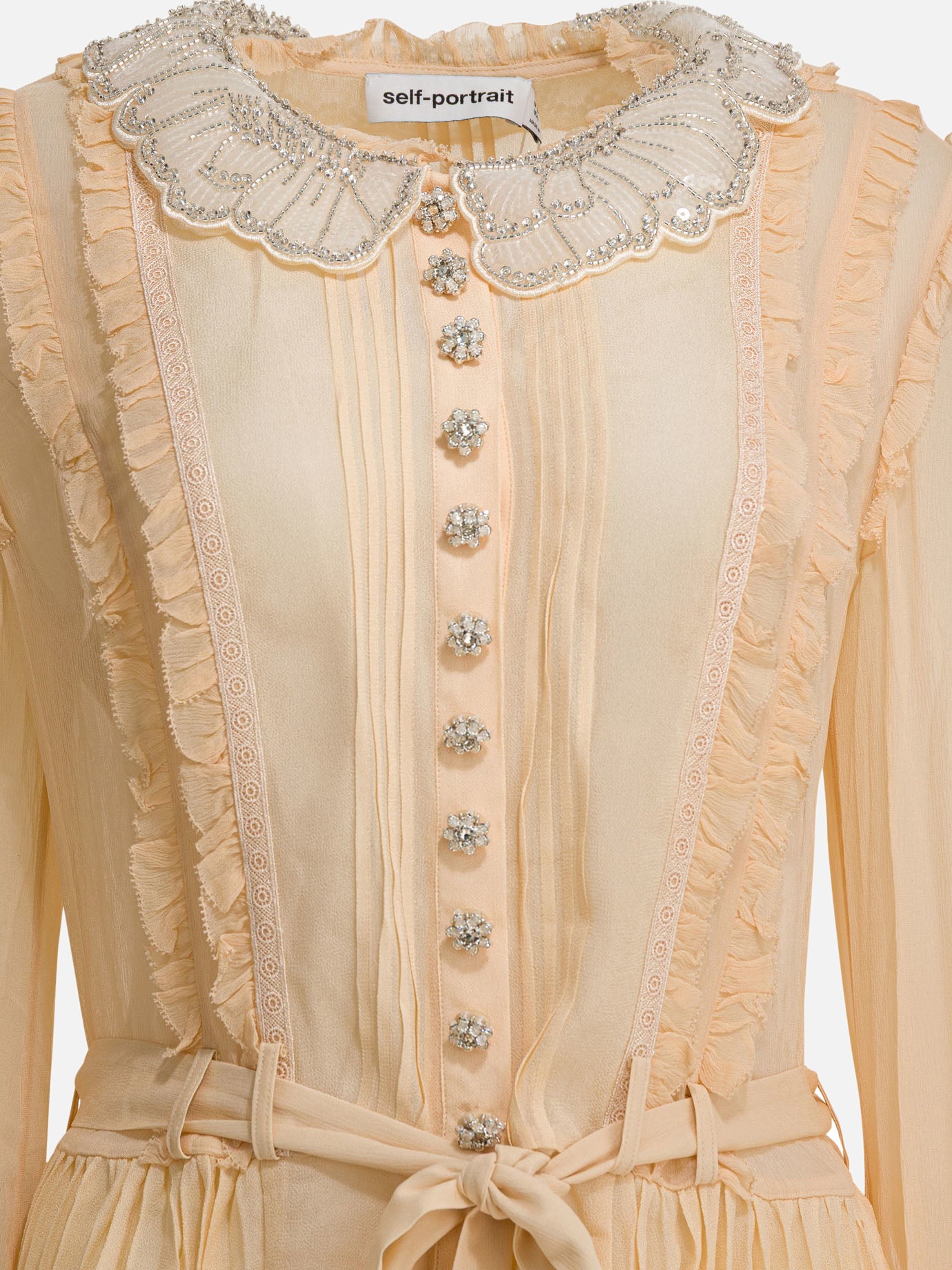 Mini dresses Solid colour  Beige - Self-portrait Women | PDP | VIETTI Online Store | Zoom-Modal_3
