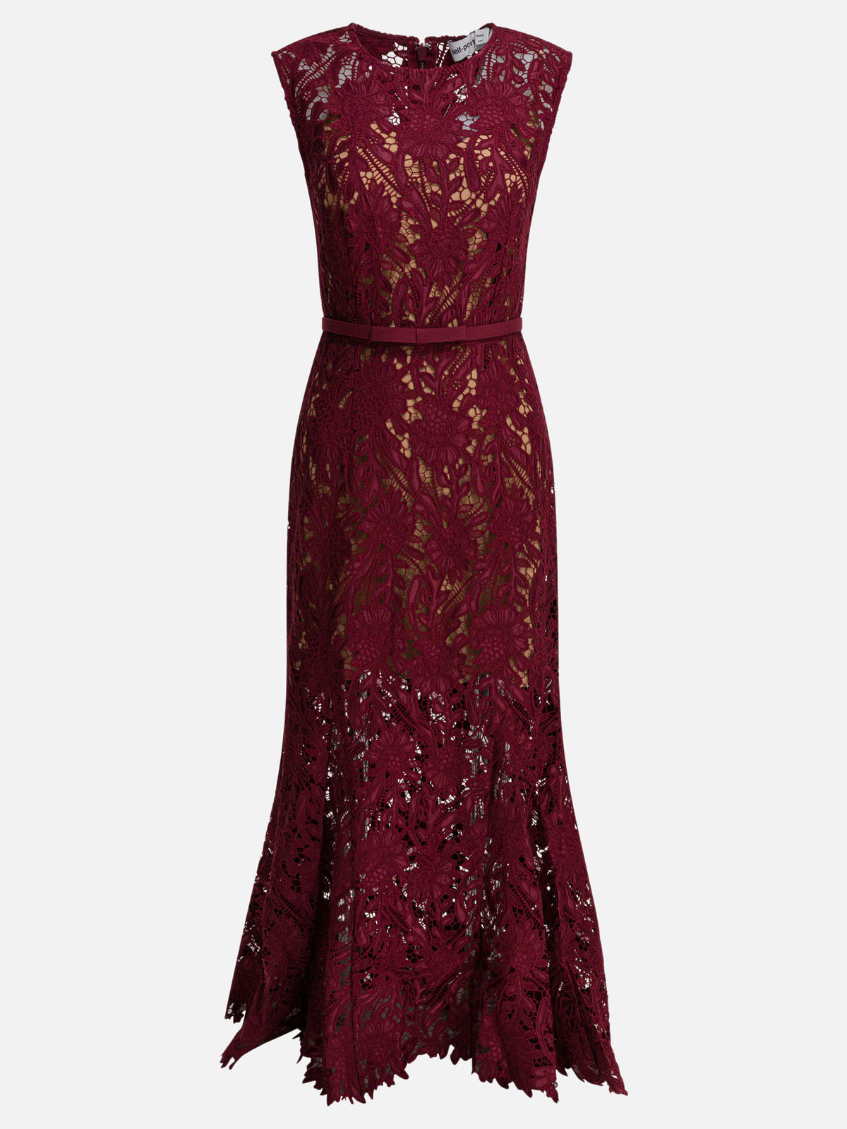 self portrait red lace dress Self-portrait sheath midi - Women Women's size:Custom MODEL INFO Model is burgundy dresses Royal Blue Womens Brunch