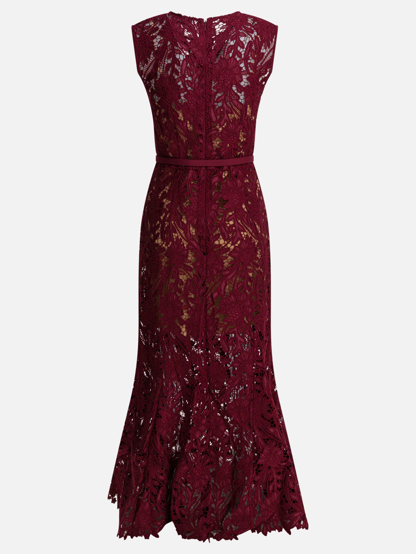 Midi dresses Solid colour  Red - Self-portrait Women | PDP | VIETTI Online Store | thumbnail_2