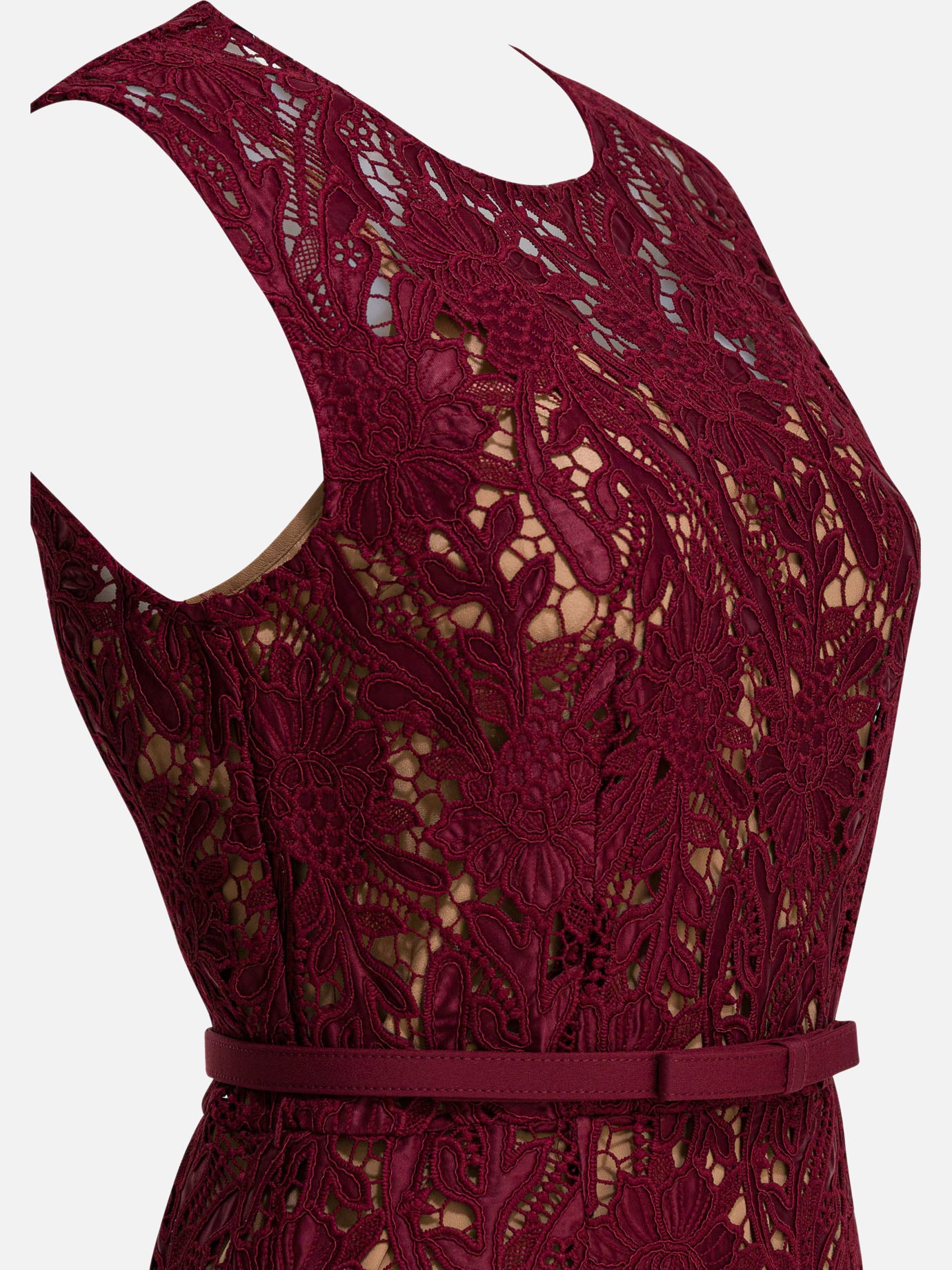 Self-portrait Lace sheath midi dress Red - Women | VIETTI Online Store Self-portrait Lace sheath midi dress Red - Women | VIETTI Online Store