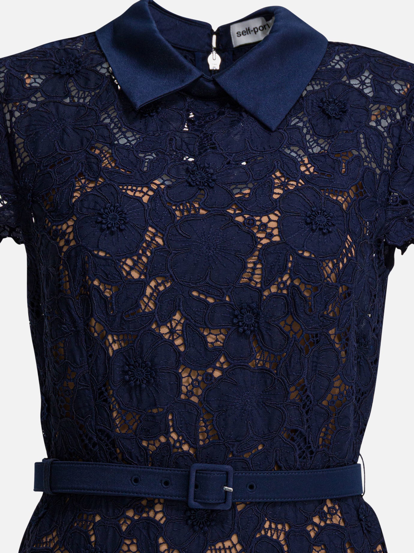 Abiti midi Solid colour  Blu - Self-portrait Donna | PDP | VIETTI Online Store | thumbnail_3