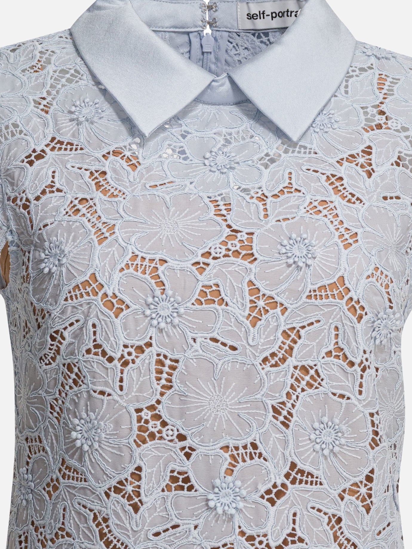 Abiti corti Solid colour  Blu - Self-portrait Donna | PDP | VIETTI Online Store | Zoom-Modal_3
