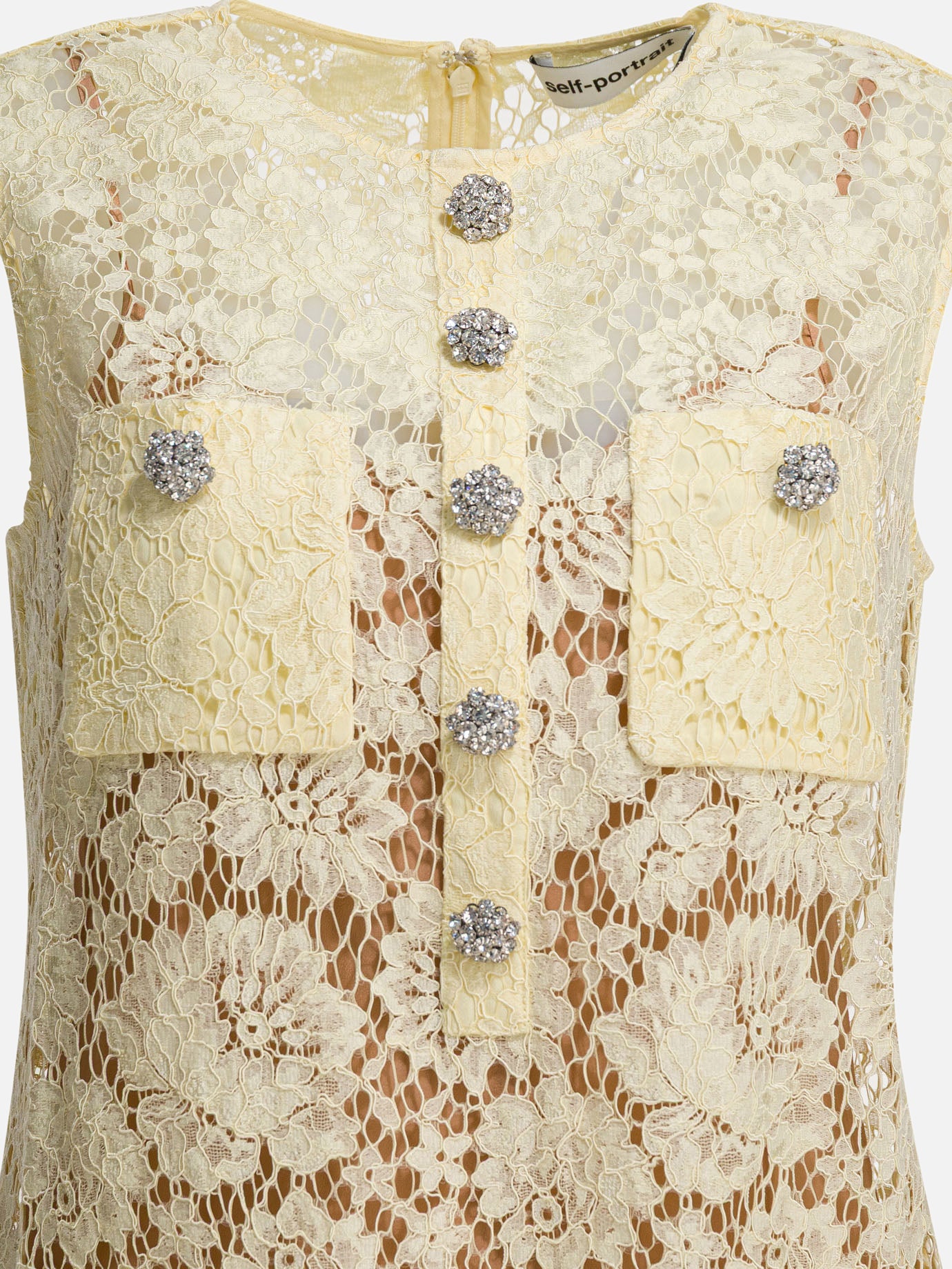 Abiti corti Solid colour  Giallo - Self-portrait Donna | PDP | VIETTI Online Store | thumbnail_3